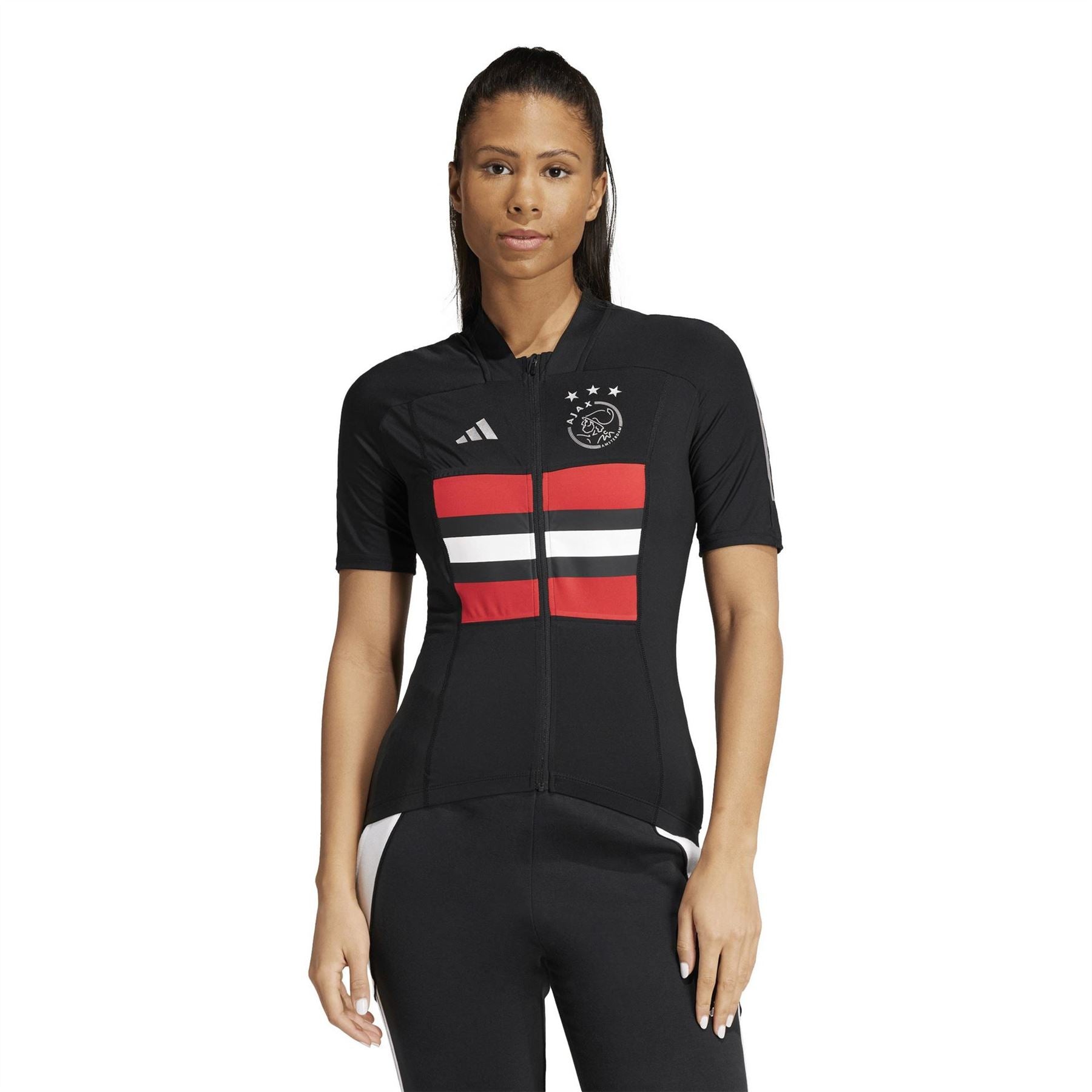 adidas Ajax Mock Neck Short Sleeve Jersey