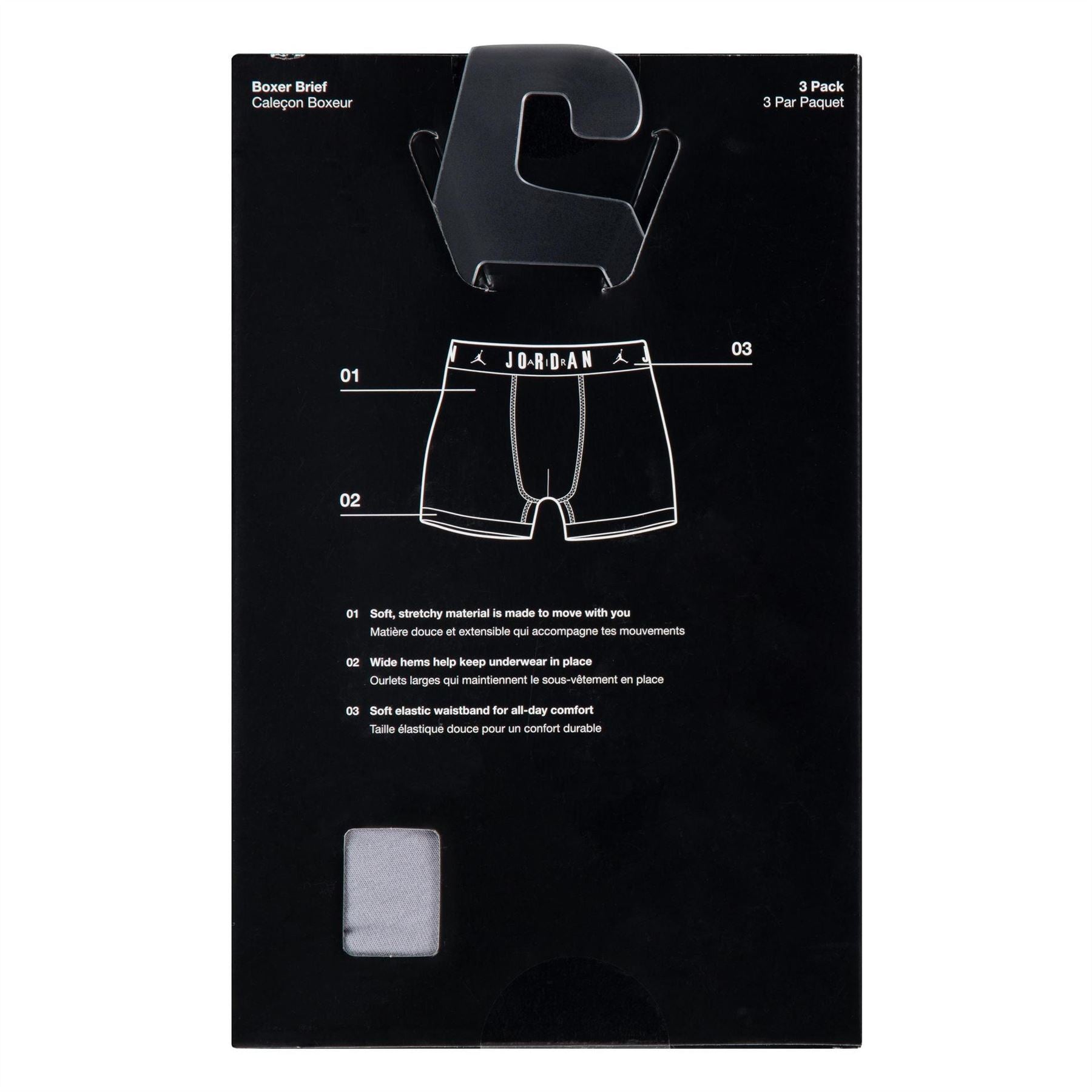 Air Jordan Junior Plain Design 3 Pack Boxer Brief