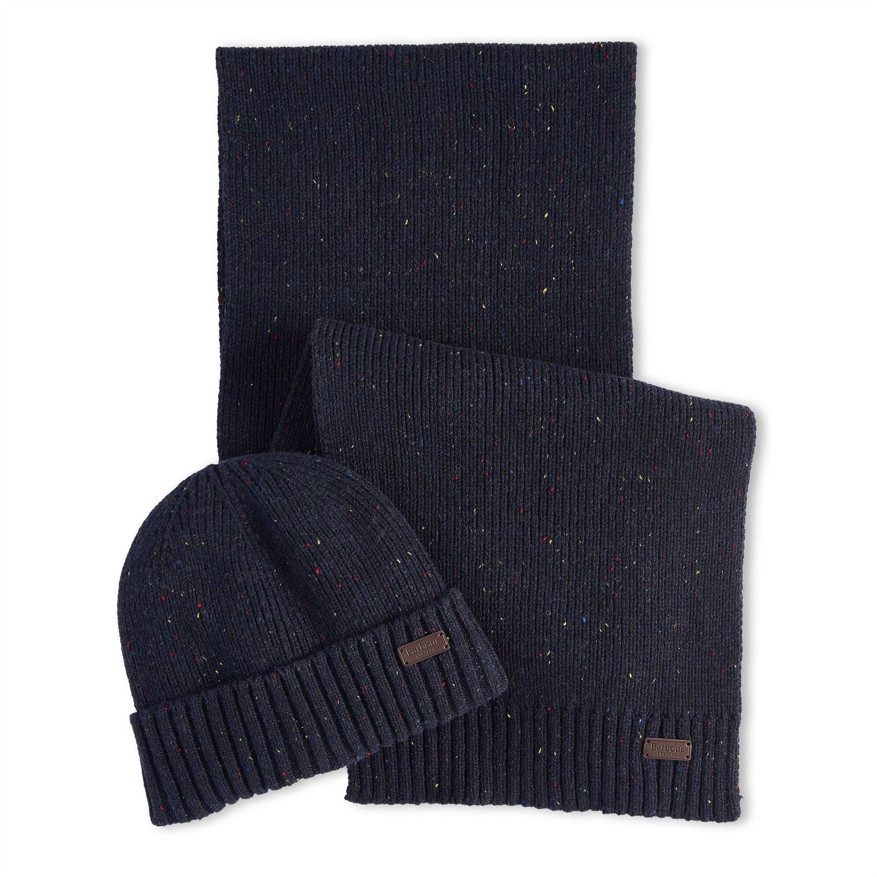 Barbour Fleck Beanie  And  Scarf Gift Set
