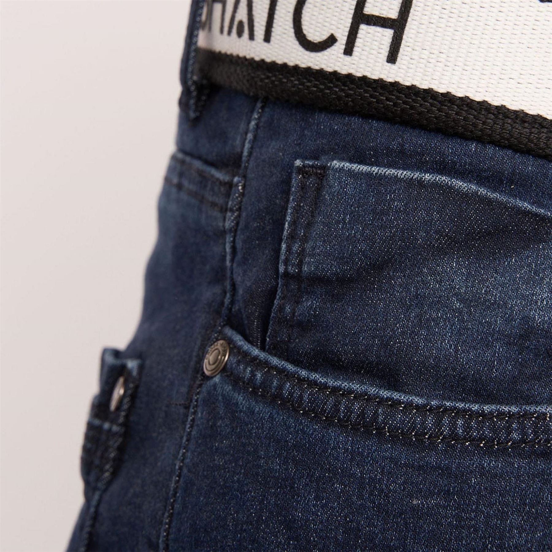 Crosshatch Denim Shorts