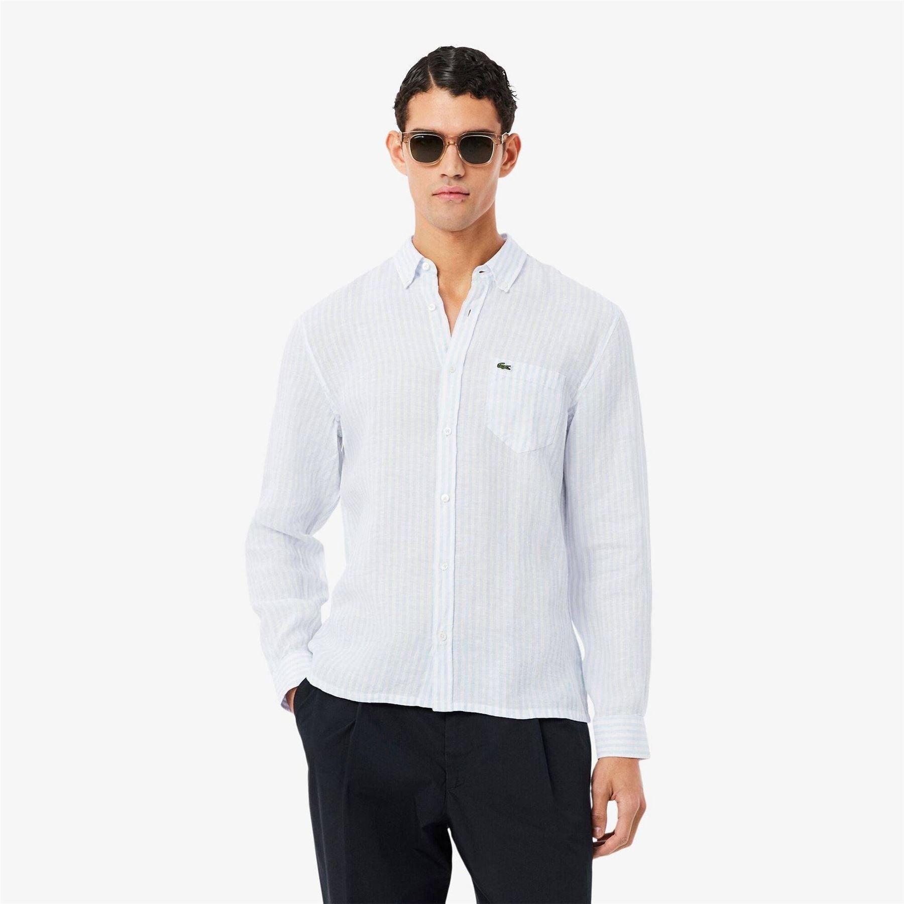 Lacoste Long Sleeve Patterned Shirt