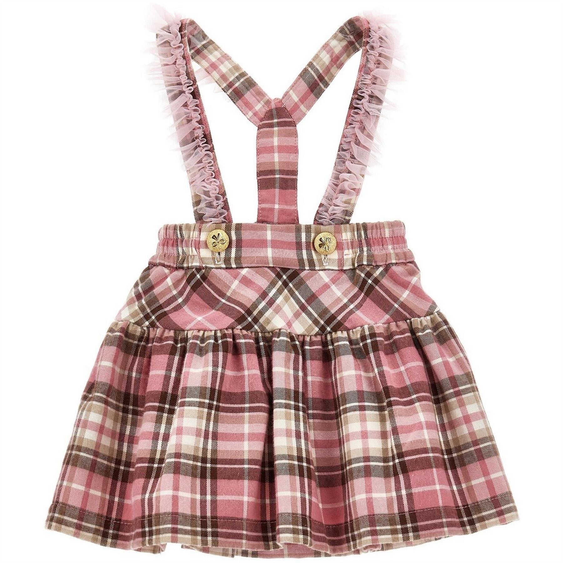 Monnalisa Monlisa Check Jersey Skirt