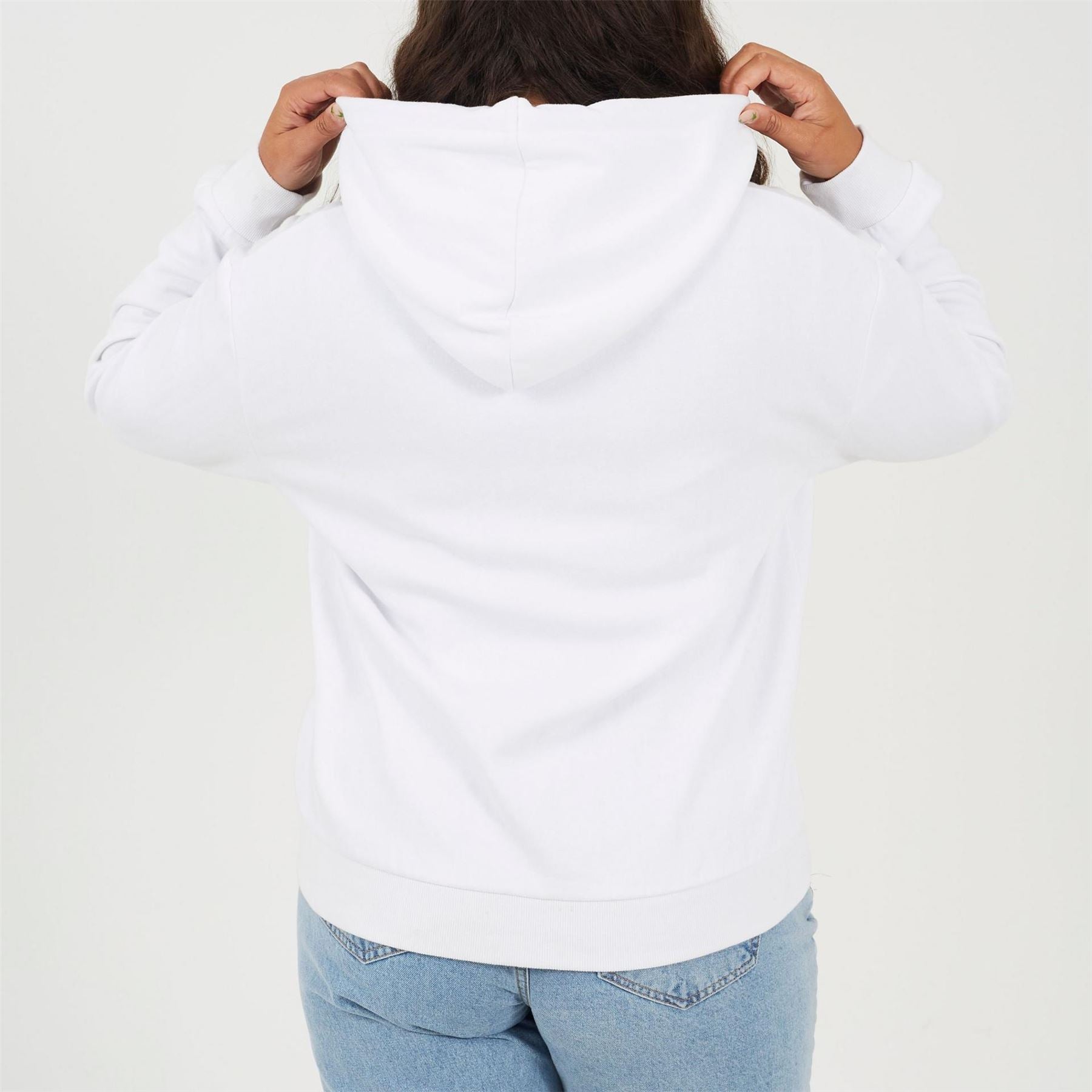 Brave Soul Solid Patterned Hooded Ribbed Cuff Sweat Jacket with Kangaroo Pocket
