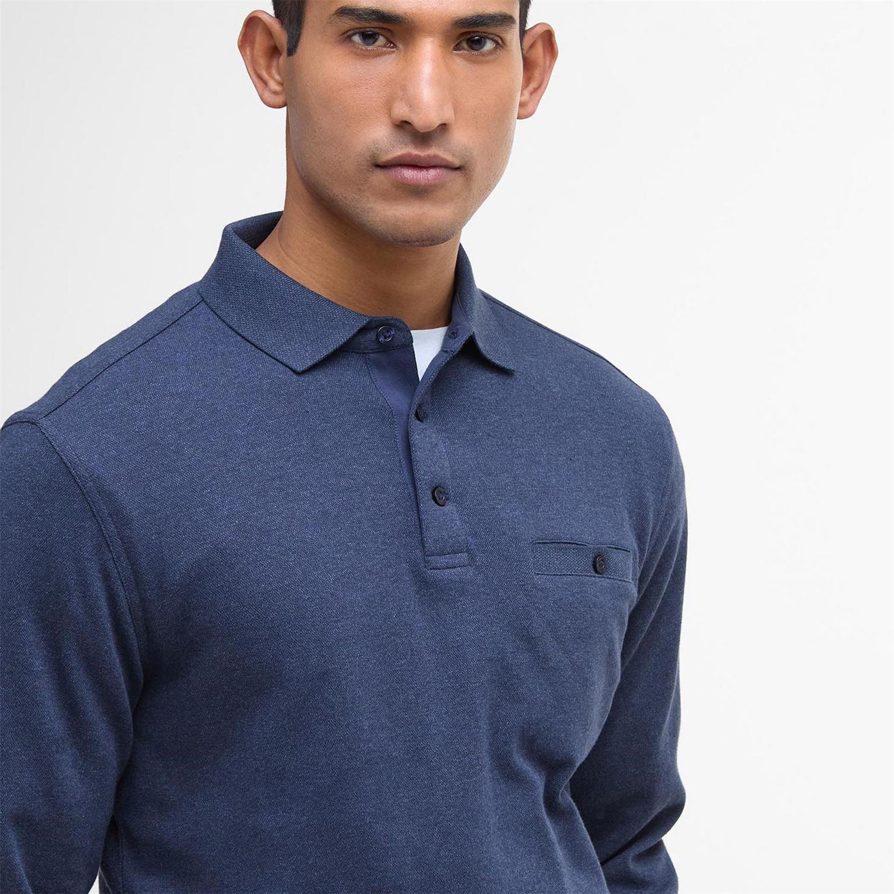Barbour Tailored Long Sleeved Polo Shirt