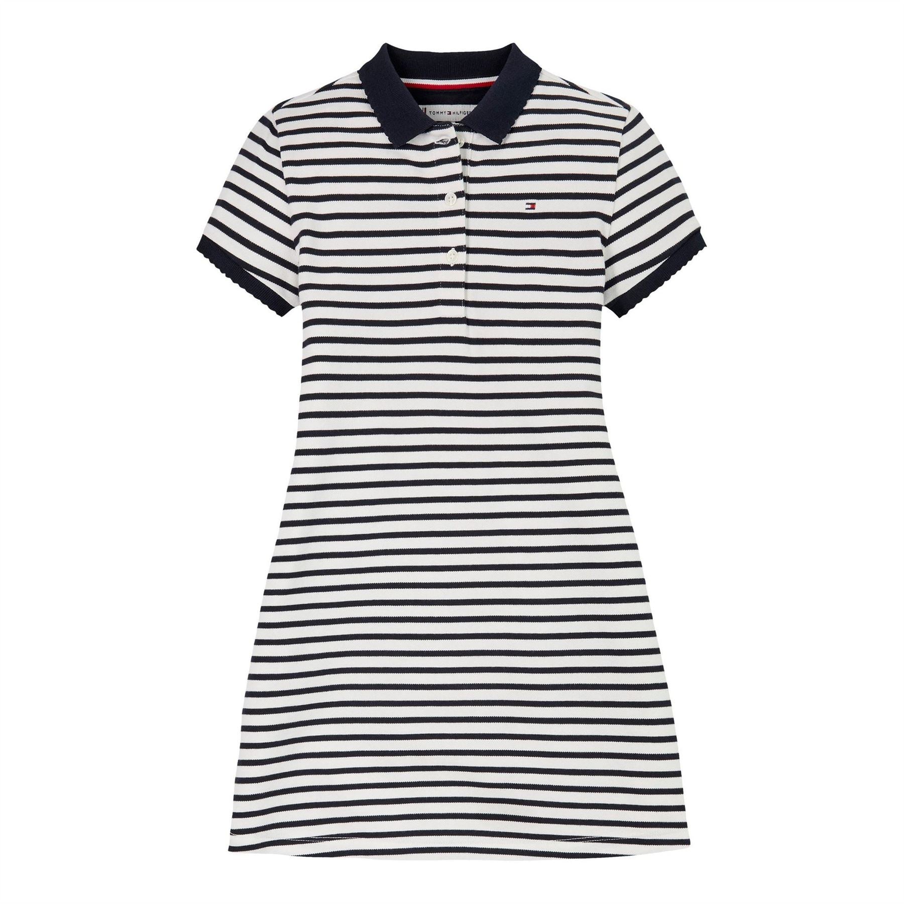 Tommy Hilfiger Polo Collared Neck Mini T-Shirt Dress