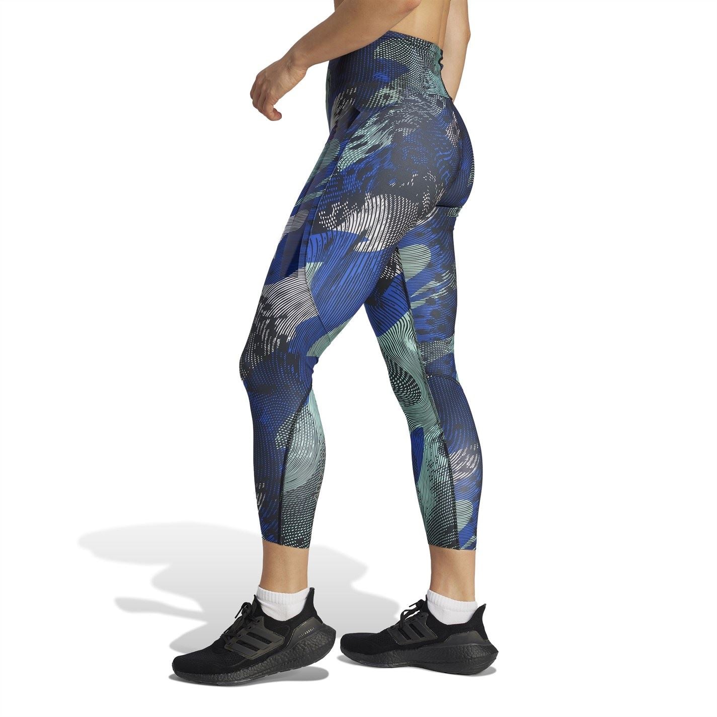 adidas Womens Adizero Allover Print 7 8 Leggings