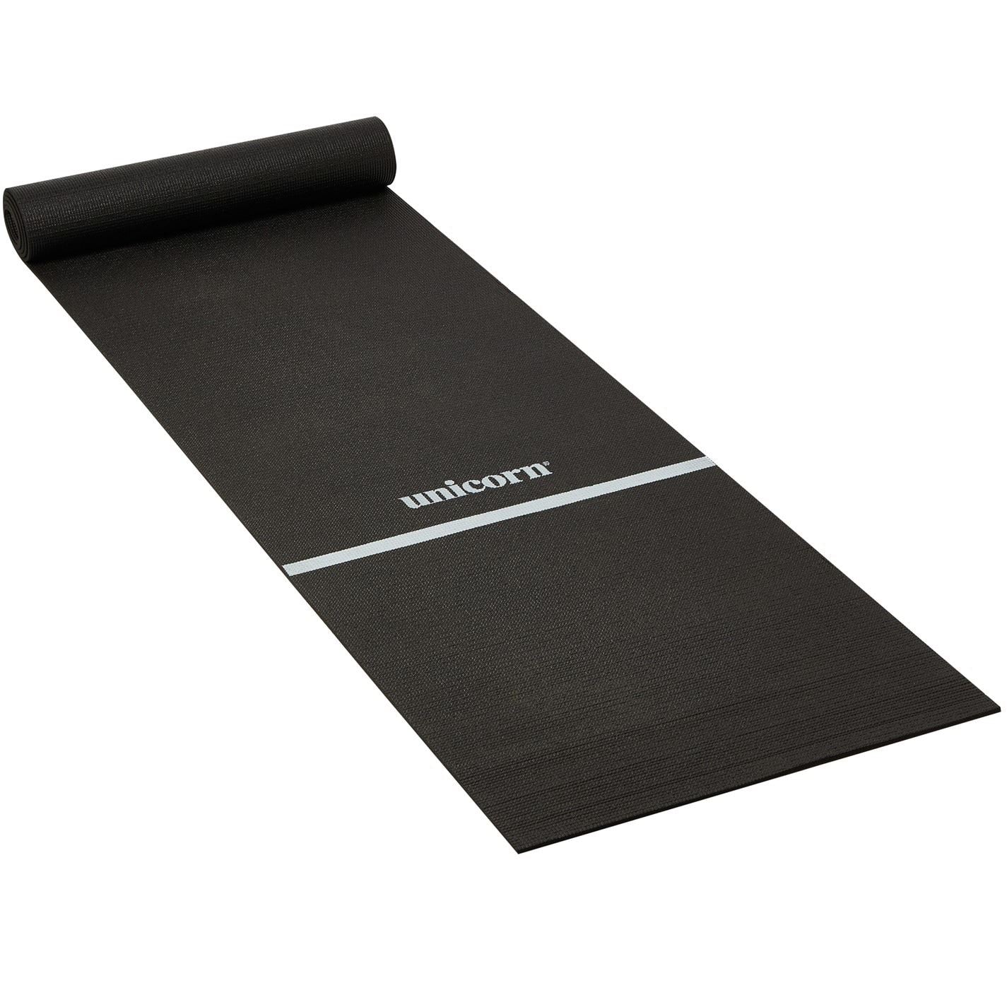 Unicorn Darts Non Slip Black Darts Mat With White Oche Line