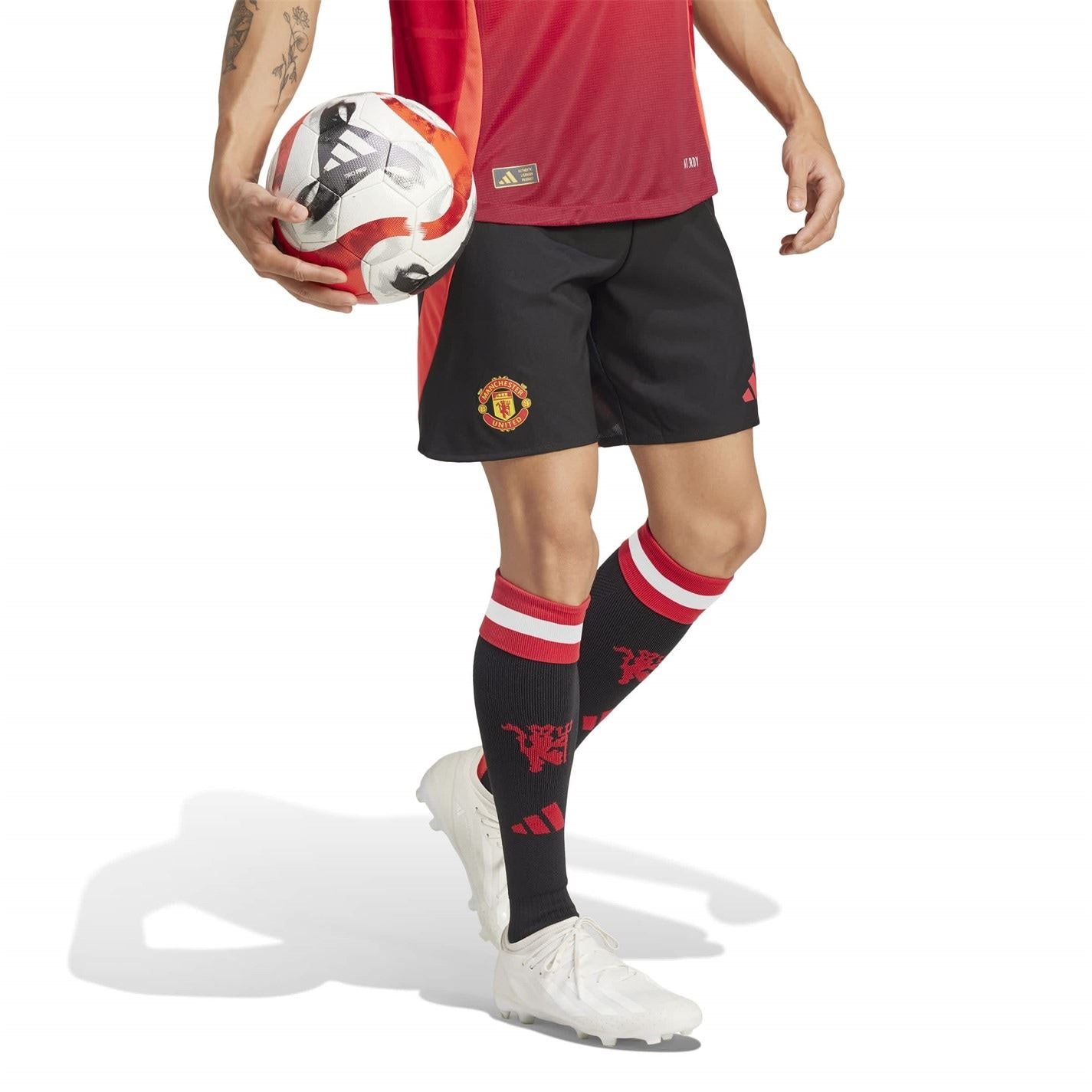 adidas Manchester United 2024 2025 Home Authentic Shorts