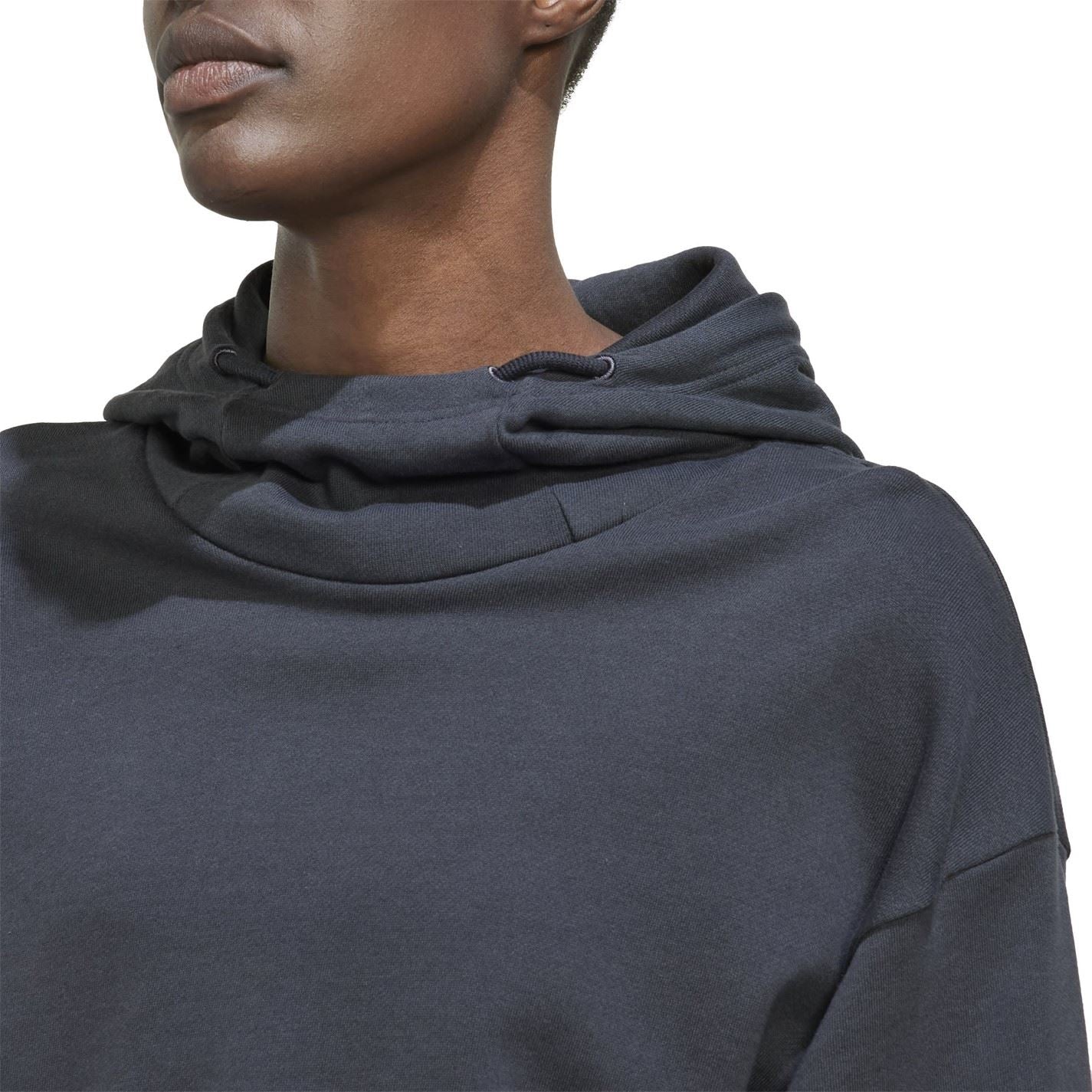 adidas Womens Lounge Cropped Hoodie