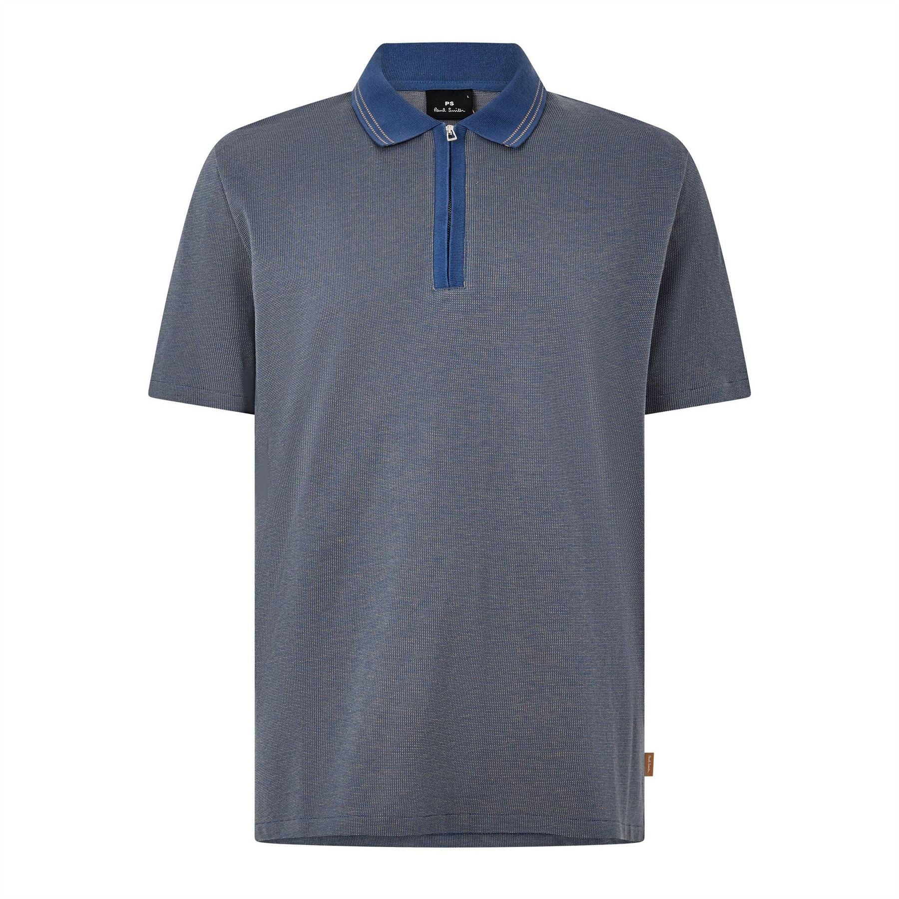 PS Paul Smith Microdot Cotton Short Sleeve Polo Shirt