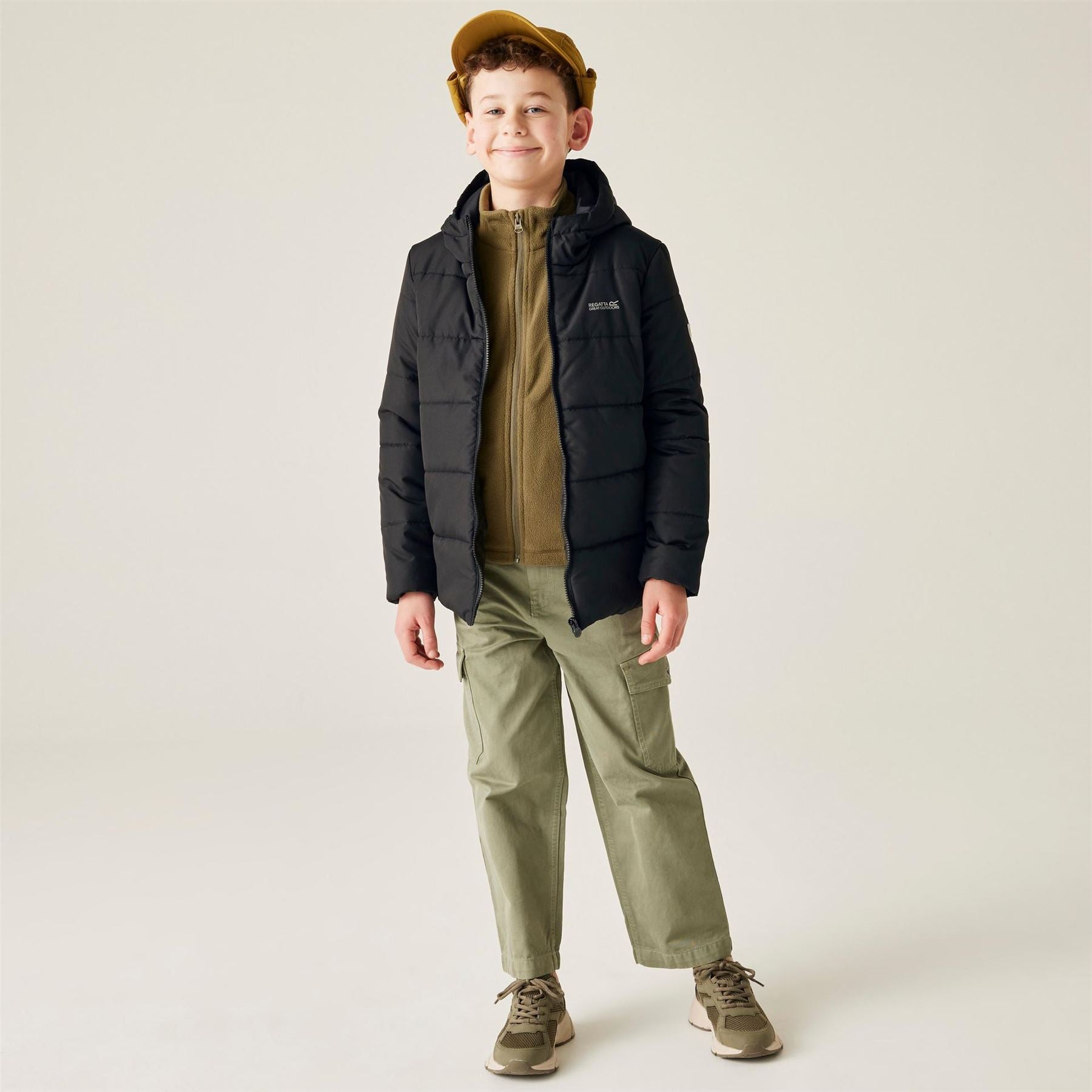 Regatta Kids Halkner Thermoguard Reflective Long Sleeve Insulated Puffer Jacket