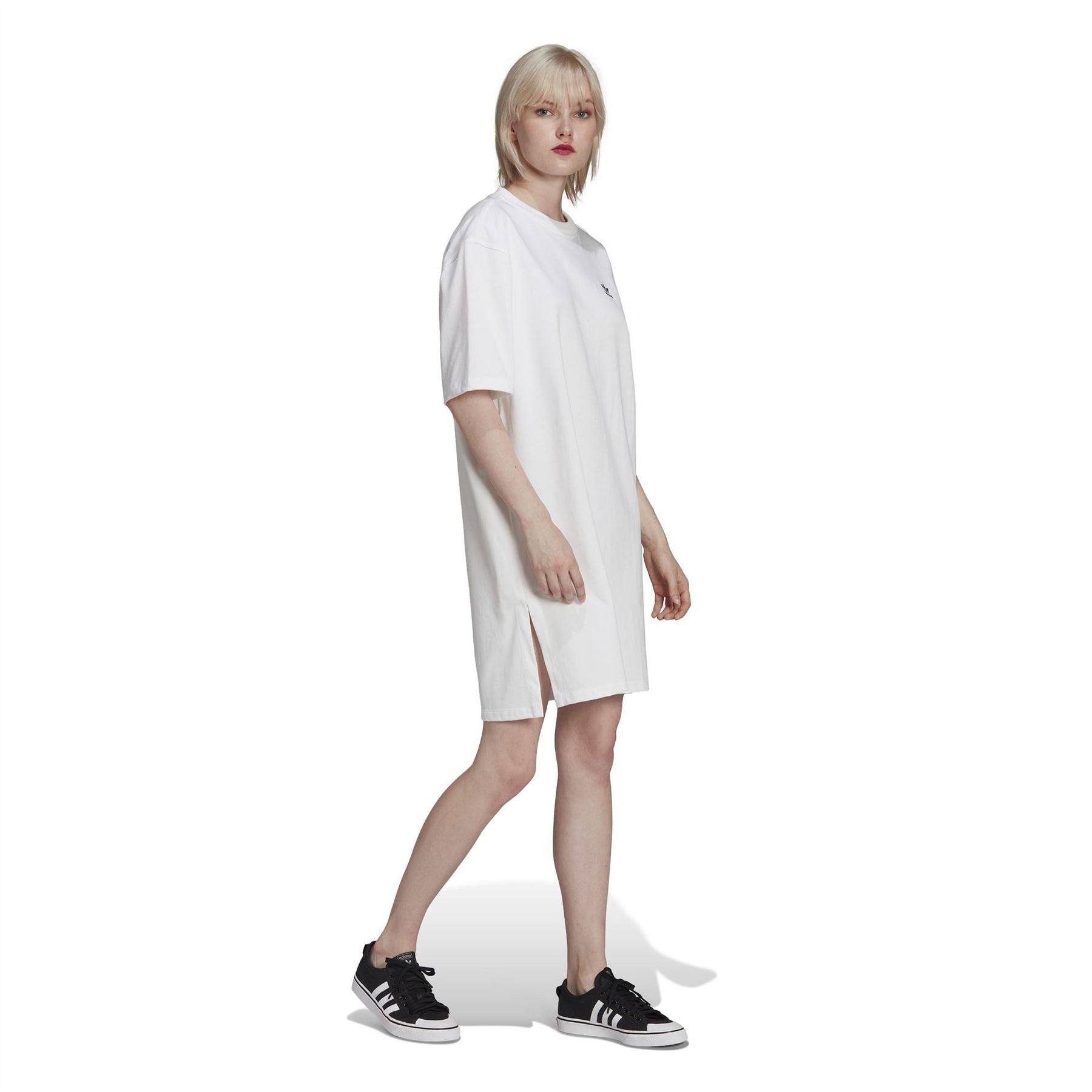 adidas Originals Crew Neck Knee T-Shirt Dress