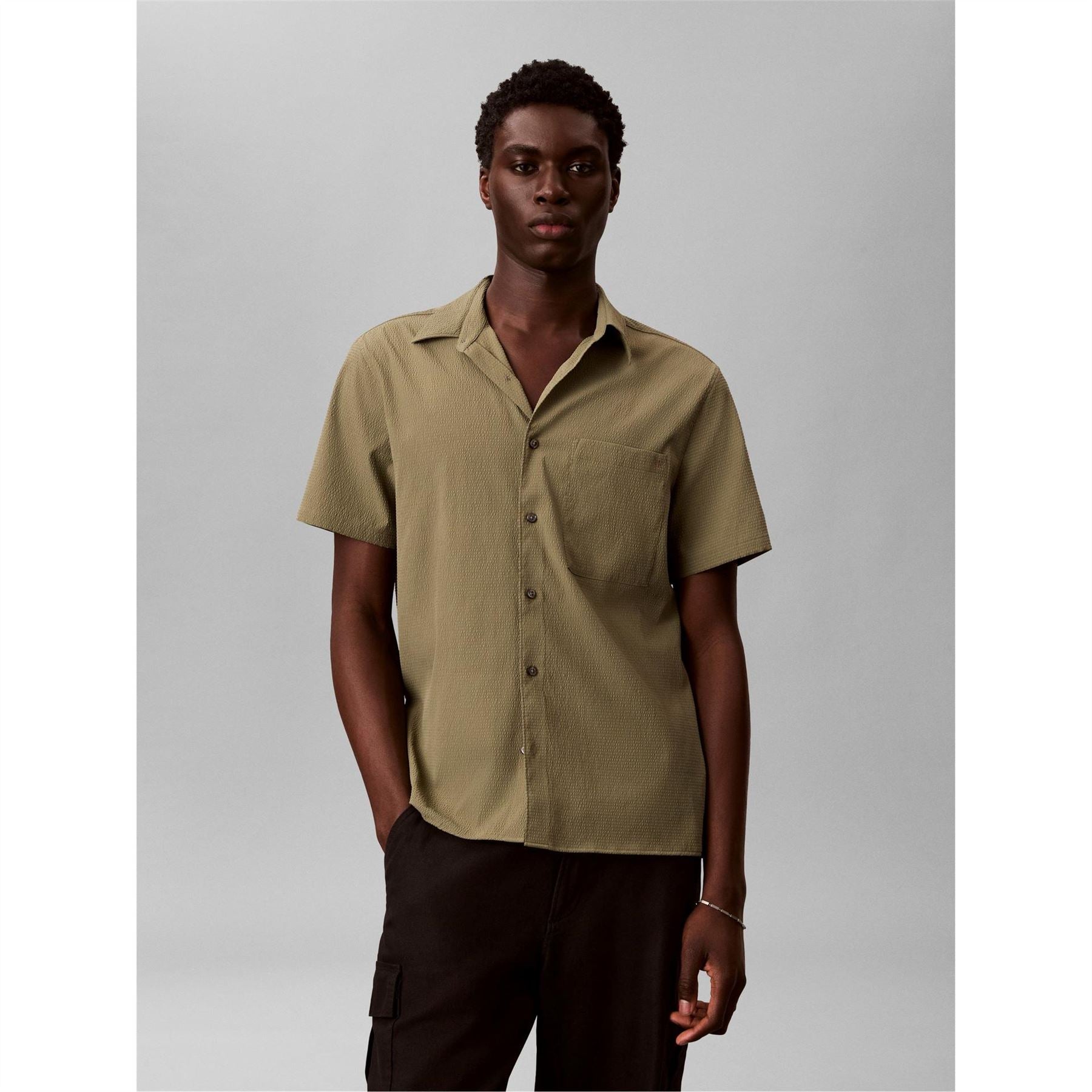 Calvin Klein Short Sleeve Plain Shirt