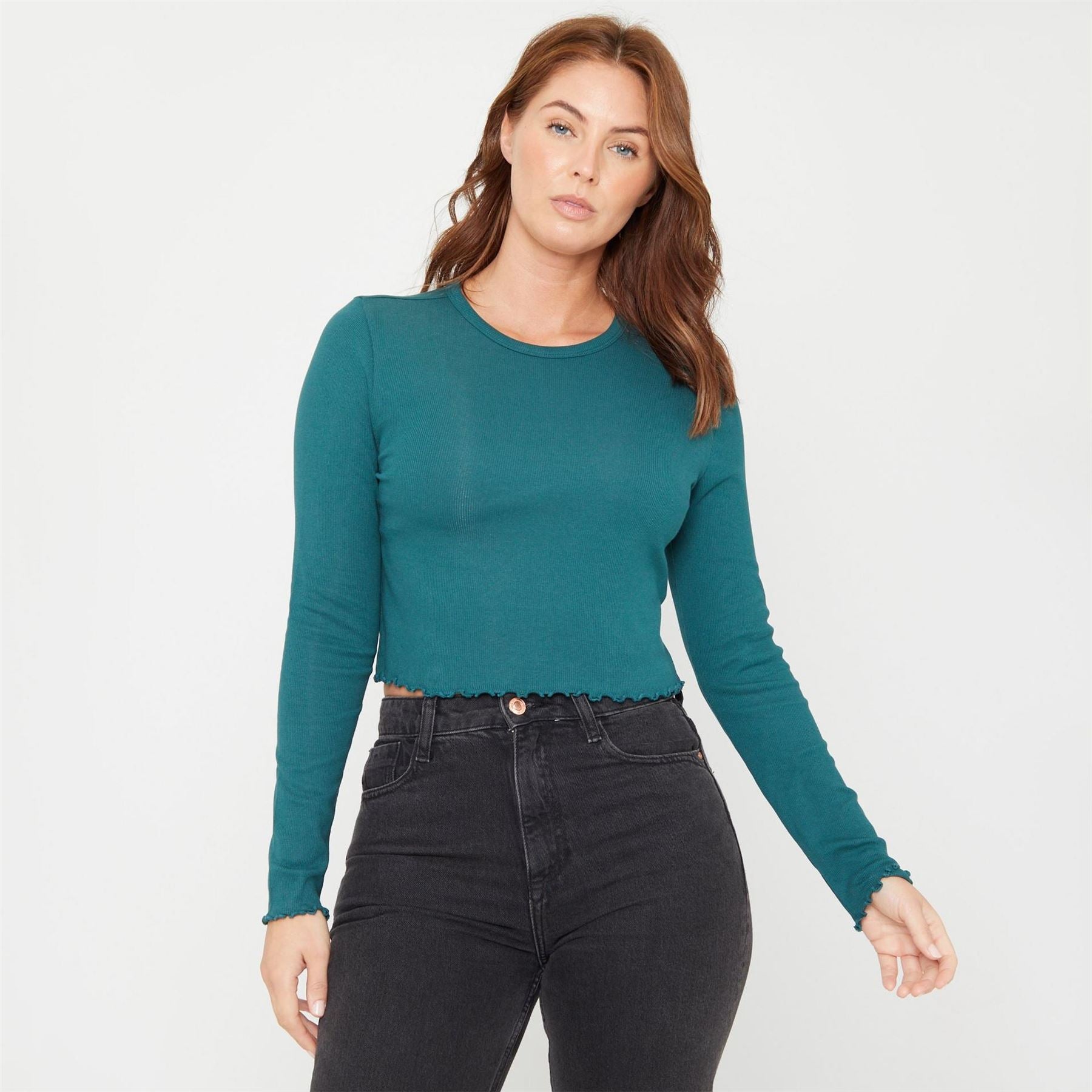 Be You Beyou Rib Long Sleeve Regular Fit T-Shirt