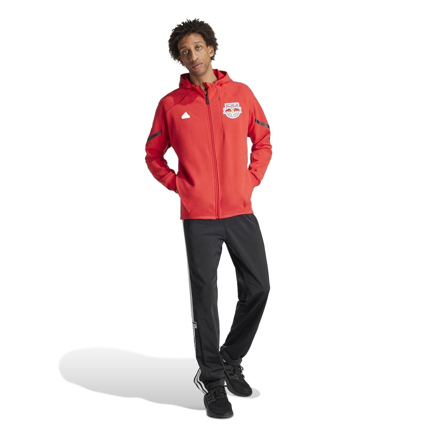 adidas New York Red Bulls Anthem Anorak Jacket 2023 2024 Adults