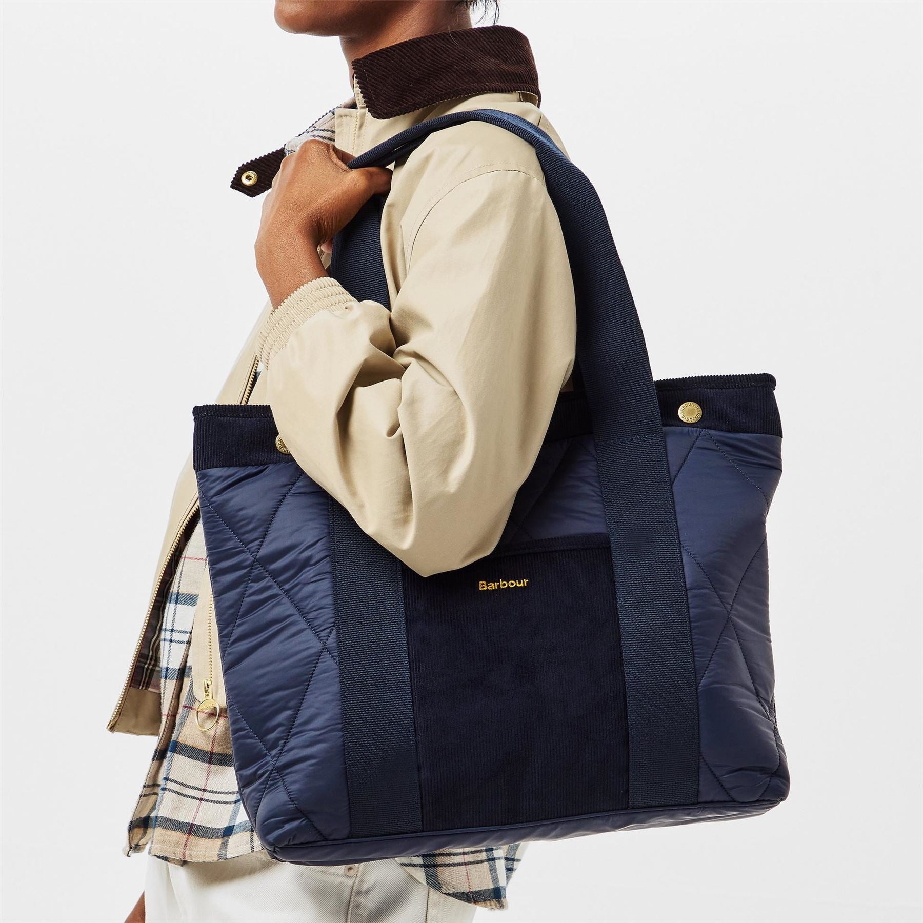 Barbour Quilted Tote Bag