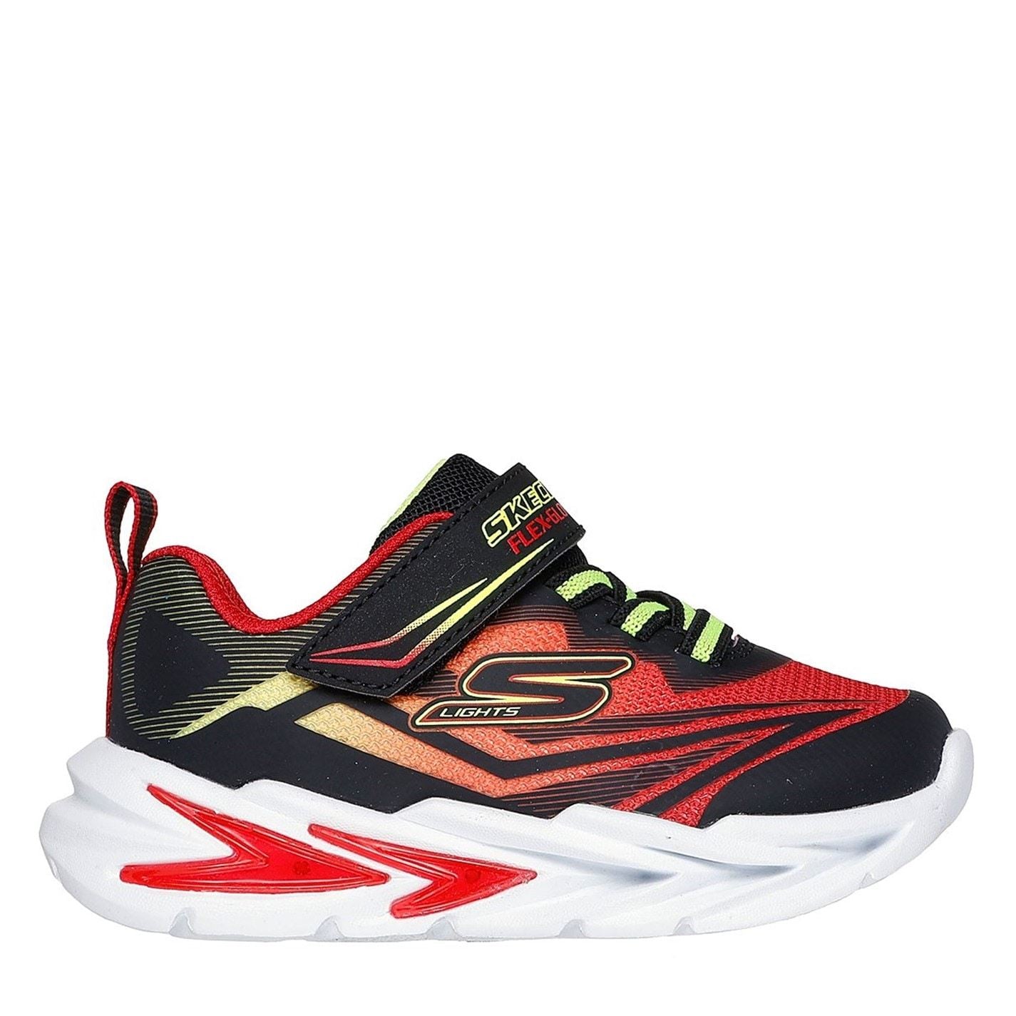 Skechers Boys Lighted Graphic Print Round Toe Trainers