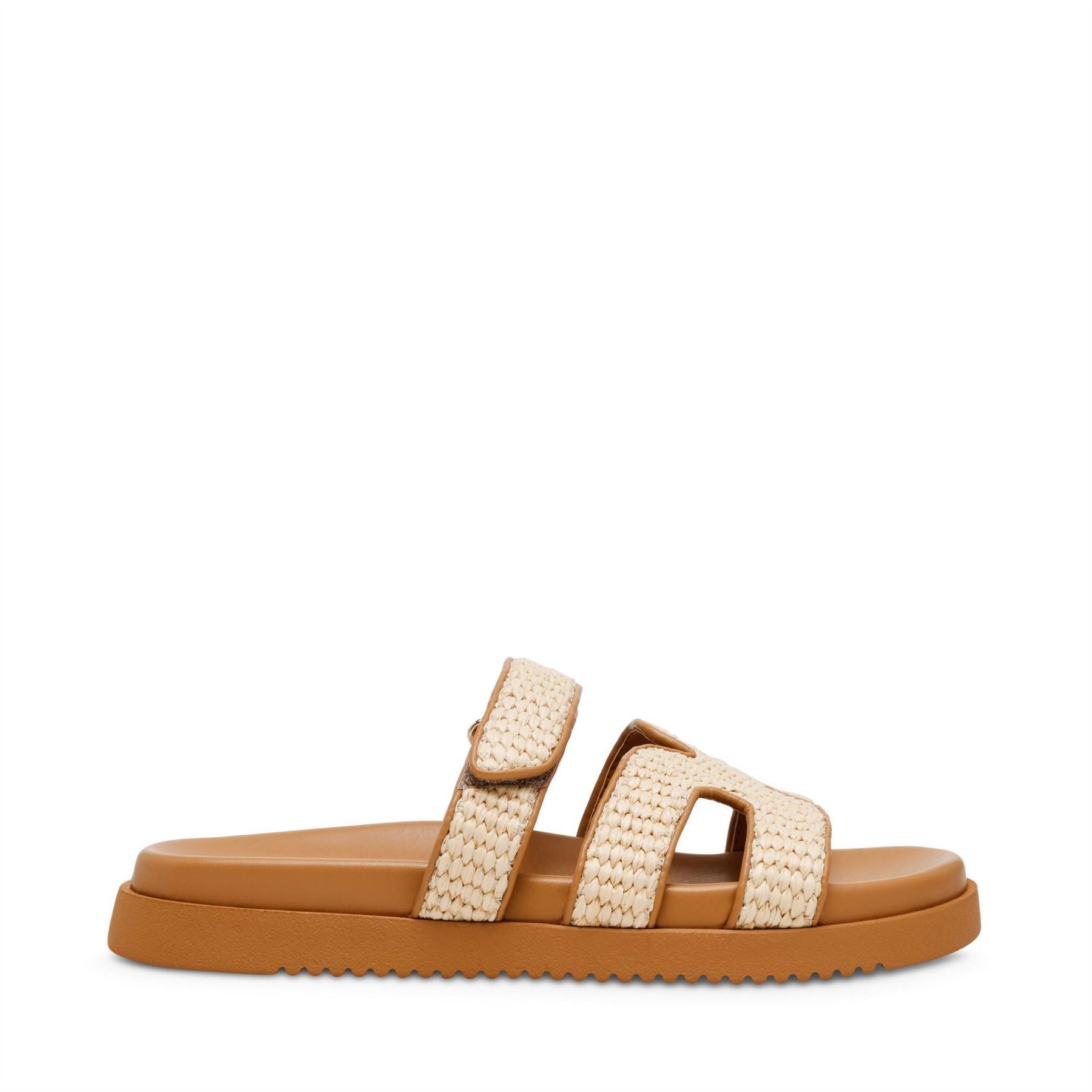 Steve Madden Textured Open Toe Slide Sandals