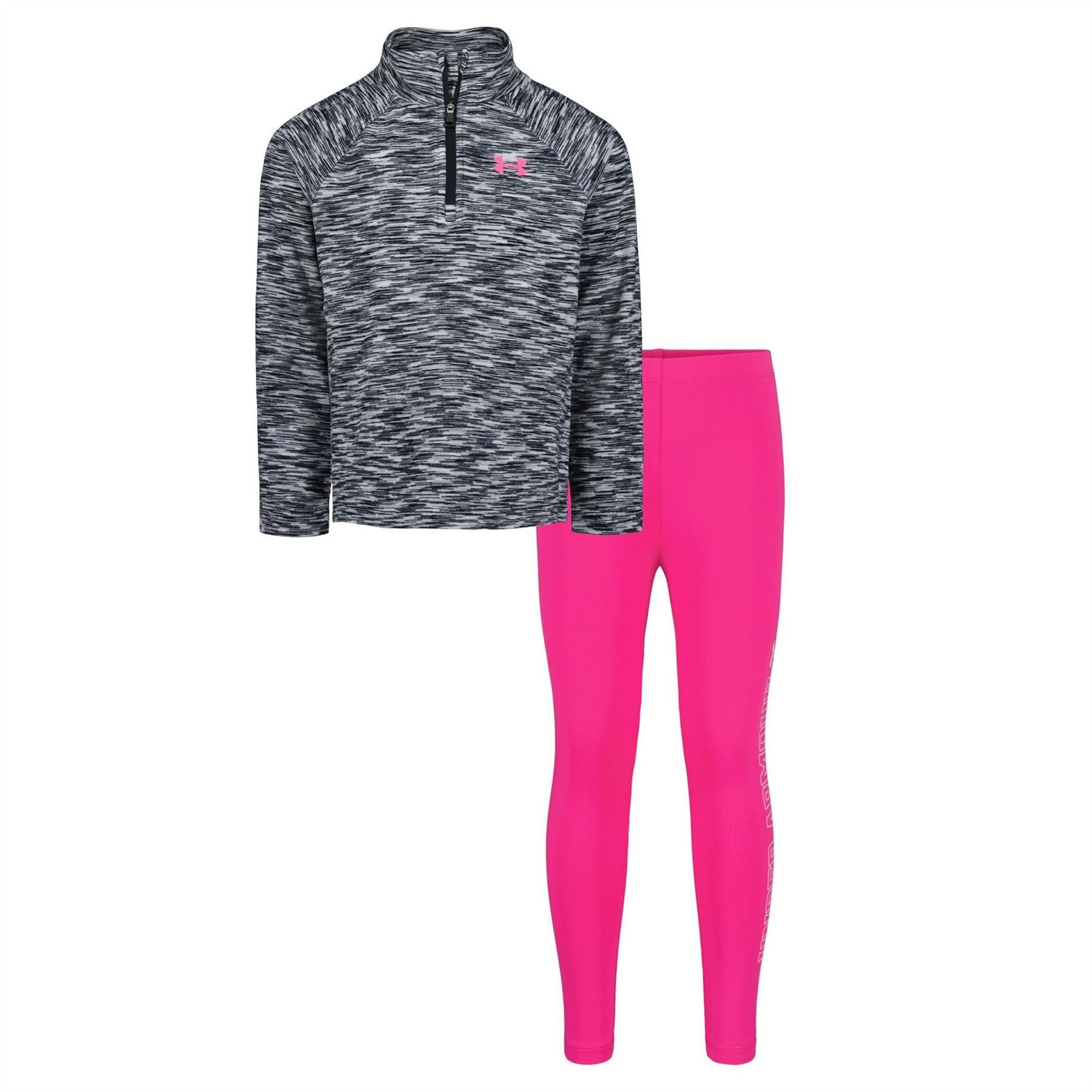 Under Armour Quarter Zip Neck Long Sleeve Sweater Top Pant Set