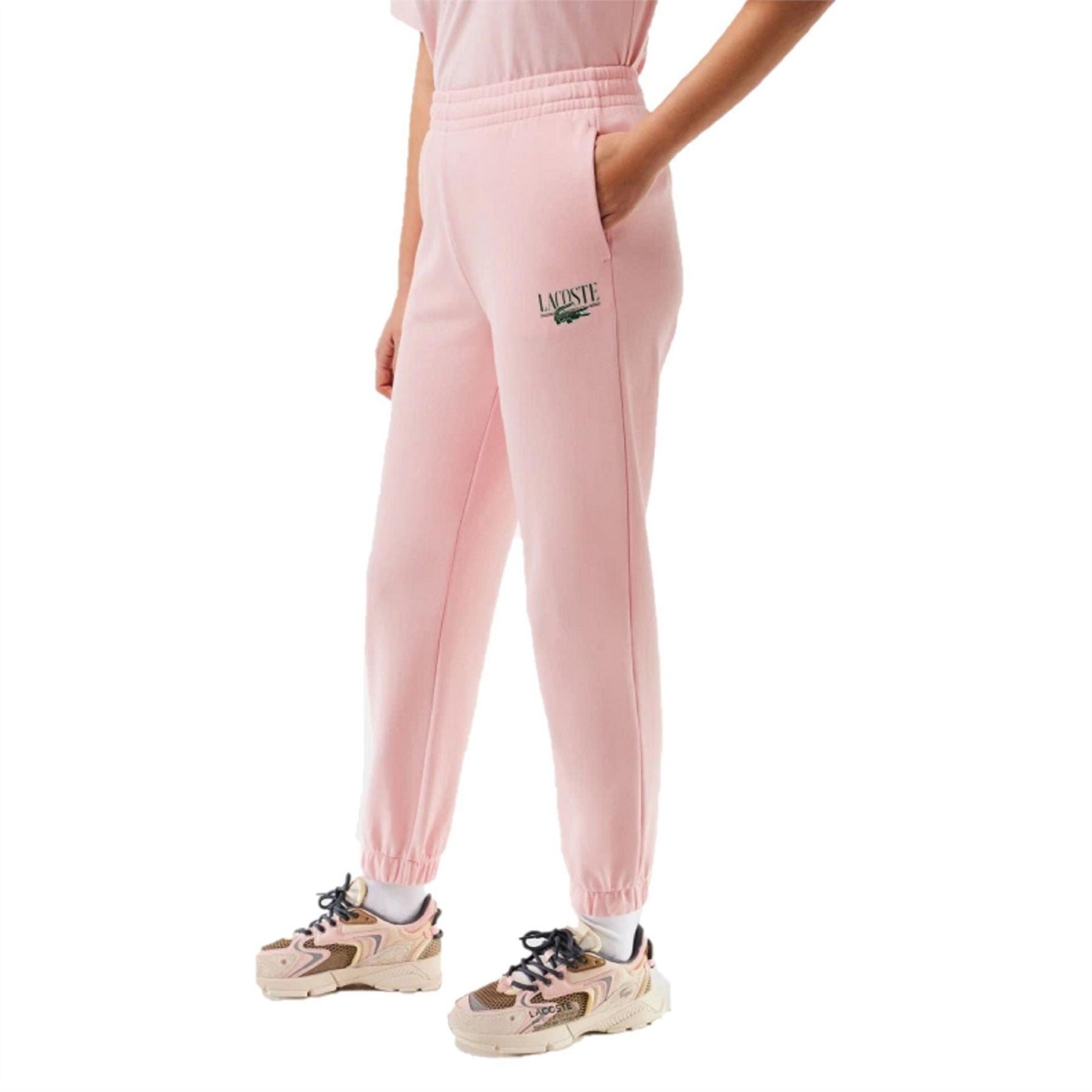 Lacoste XF1710 Solid Patterned Joggers with Logo