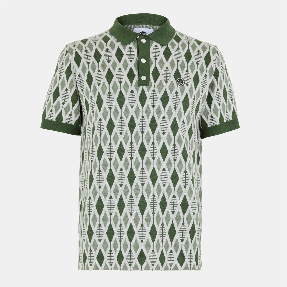 Pretty Green Roxy Knitted Short Sleeve Polo Shirt