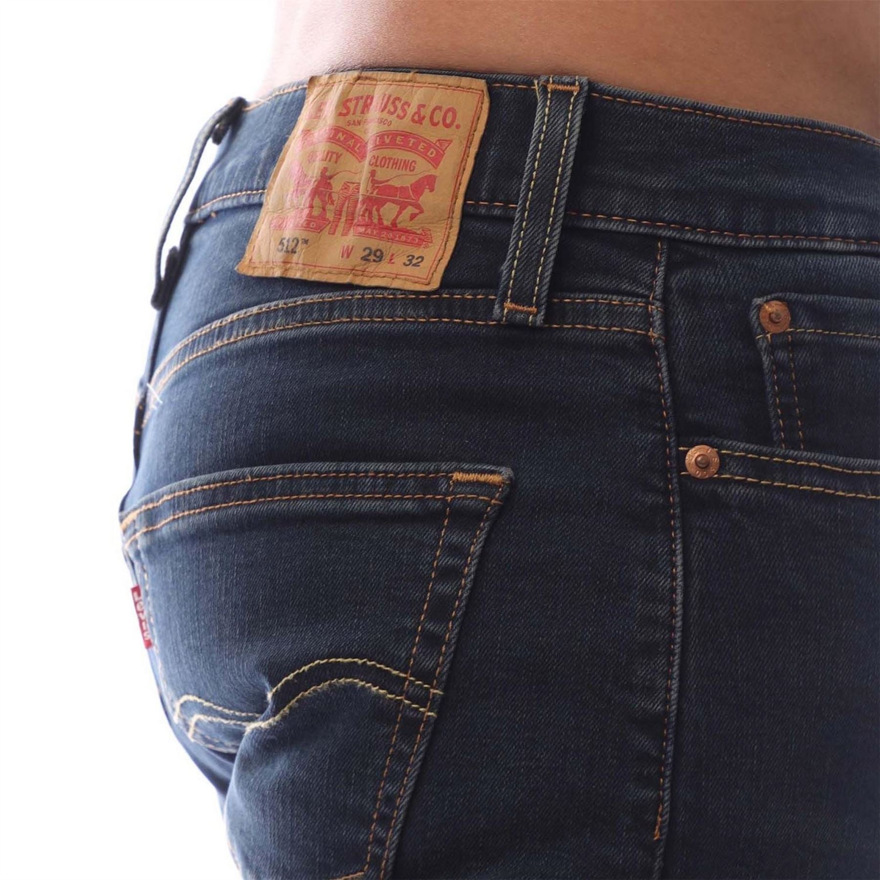 Levis 512 Slim Fit Five Pocket Jeans