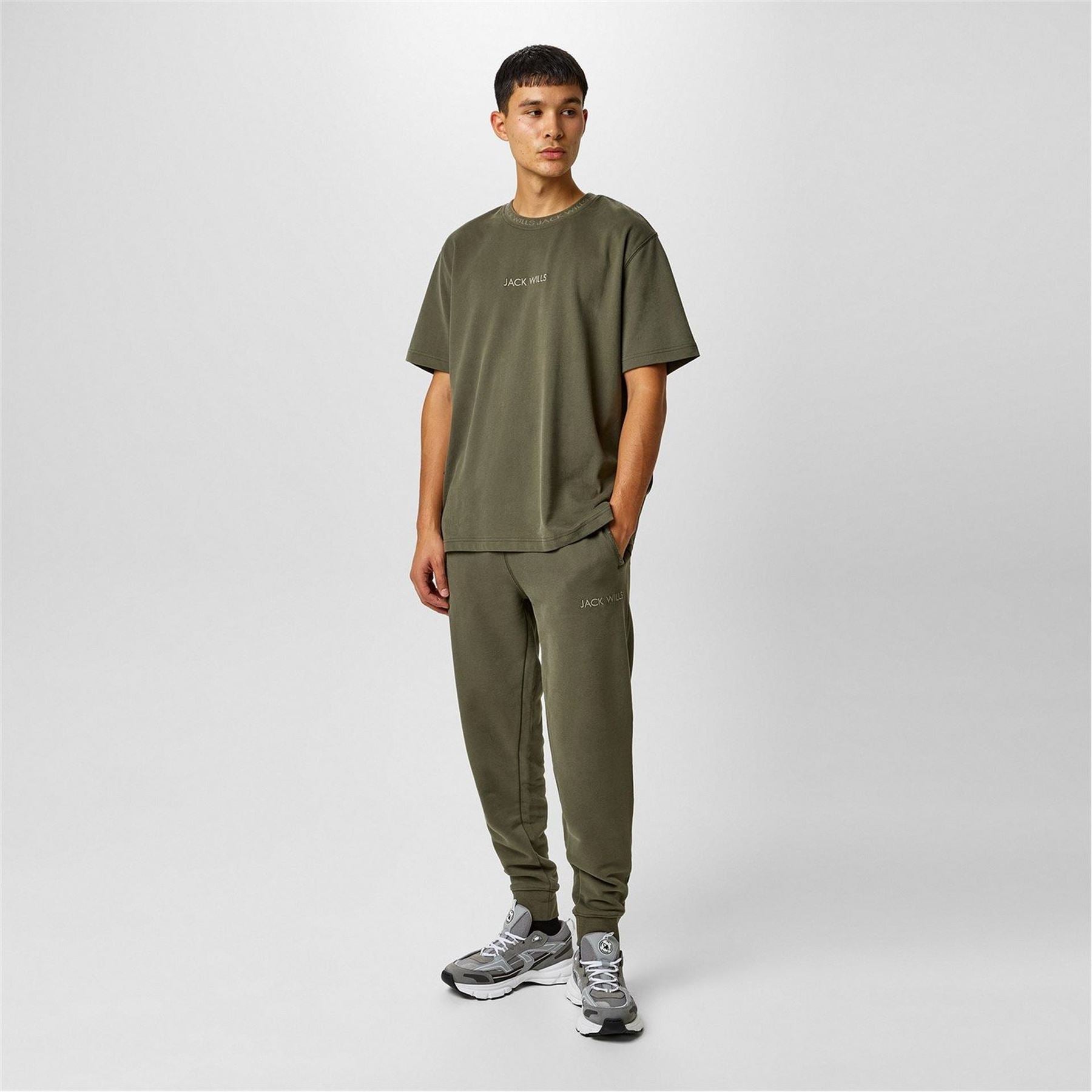 Jack Wills Mens Jacquard Logo Joggers