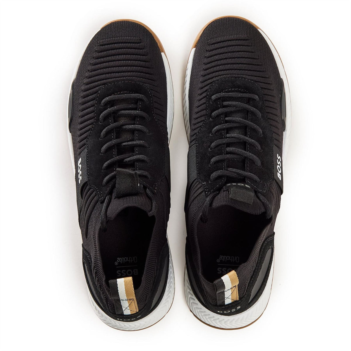 Boss BOSS Titanium Knit Contemporary Run Trainers   Reflective Details