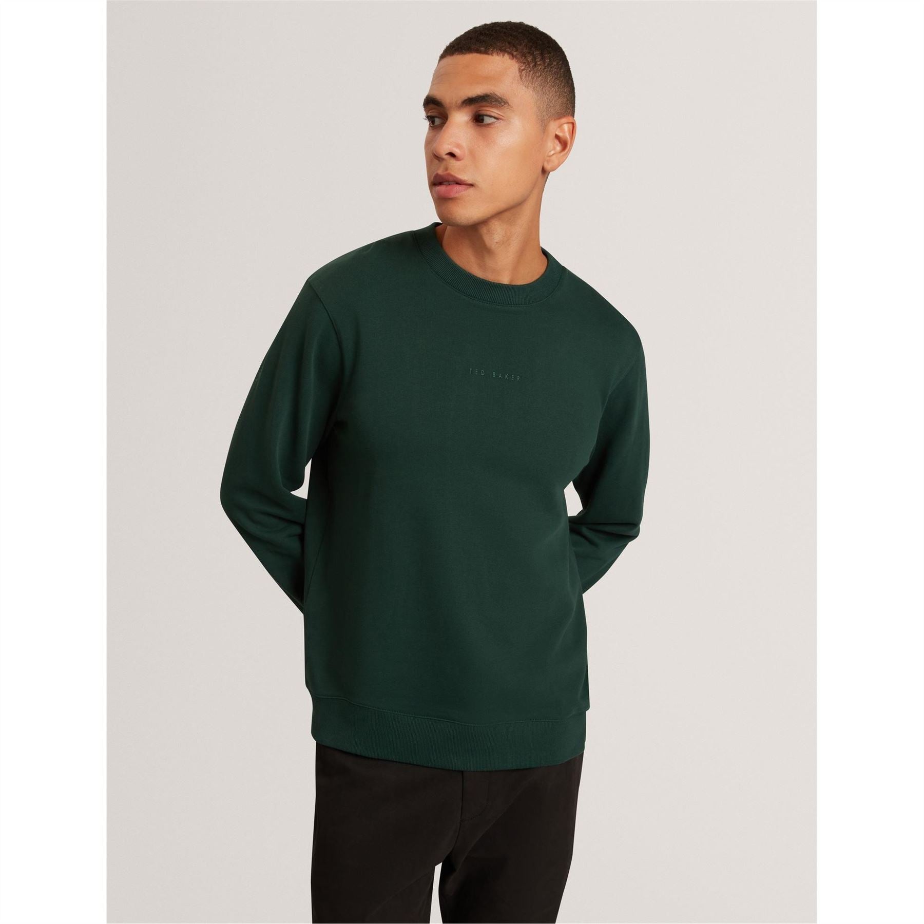 Ted Baker Long Sleeve Crew Neck Jersey Athletic Top