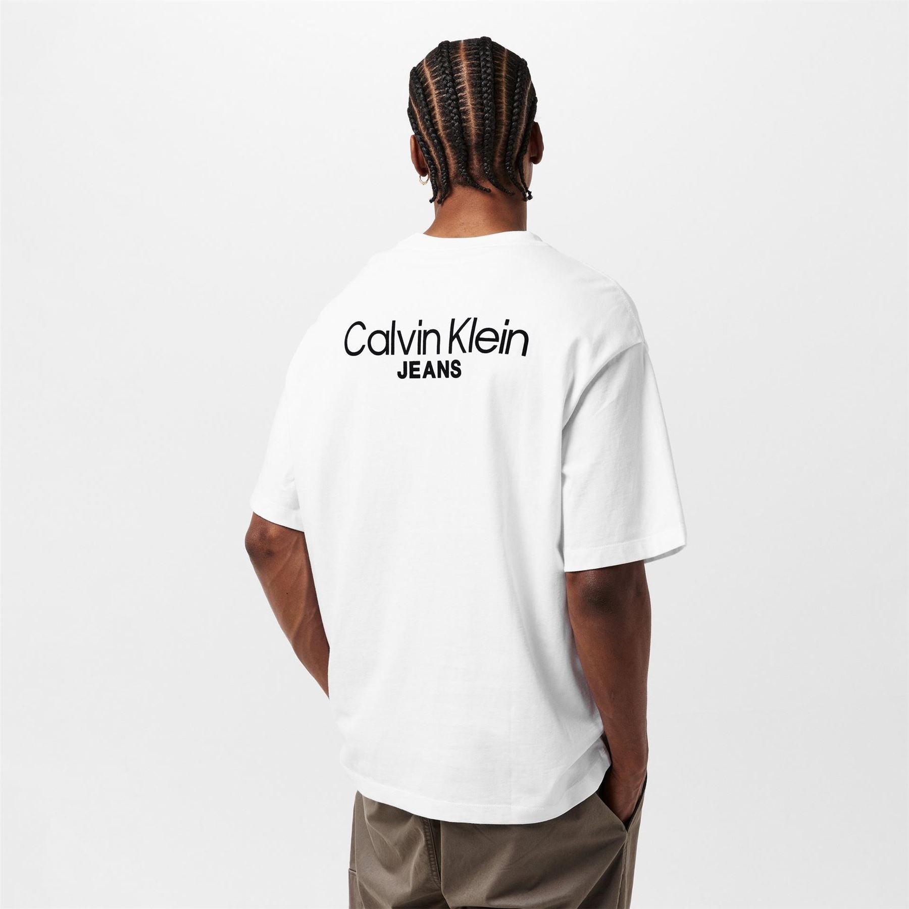 Calvin Klein Jeans Back Print Crew Neck Short Sleeve T-Shirt