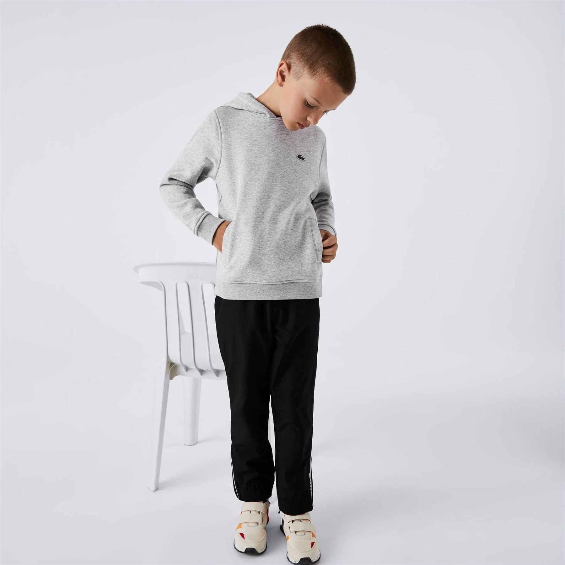 Lacoste Logo Over The Head Hoodie