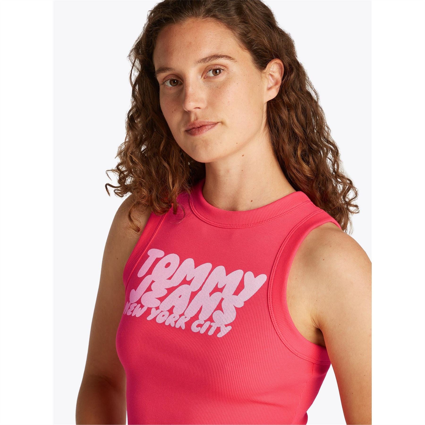 Tommy Jeans Slim Fit Lettering Bubble Tank