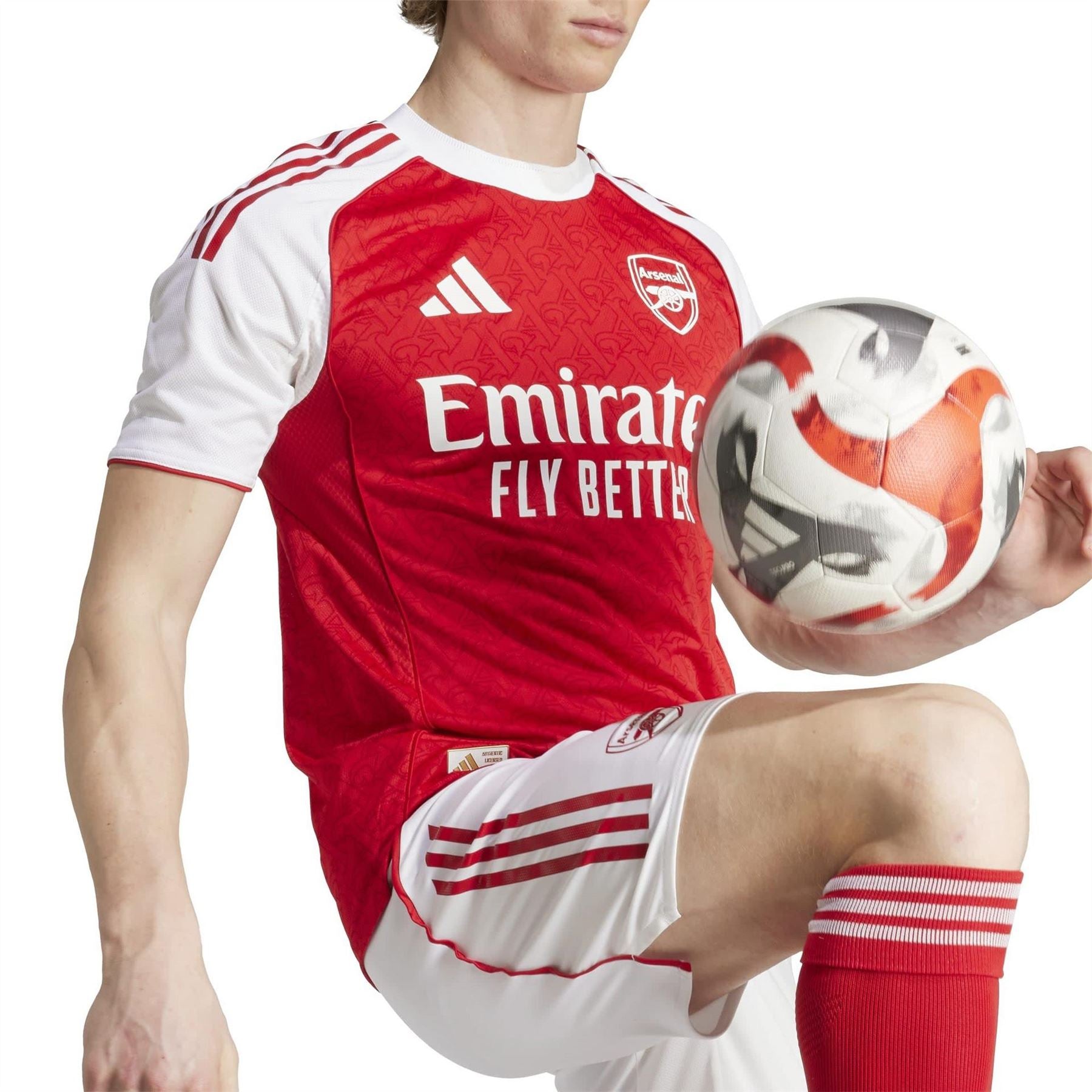 adidas Mens Arsenal Authentic Home Shirt 2025 2026