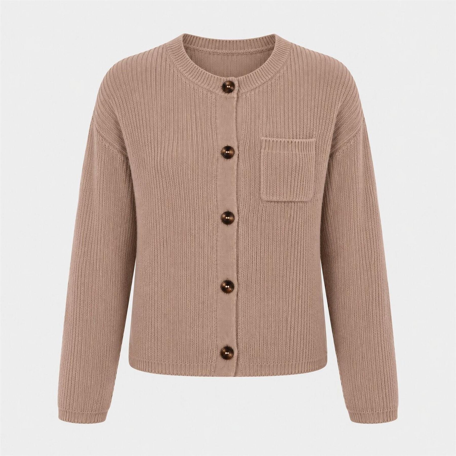 I Saw It First Half Ribbed Knit Cardigan