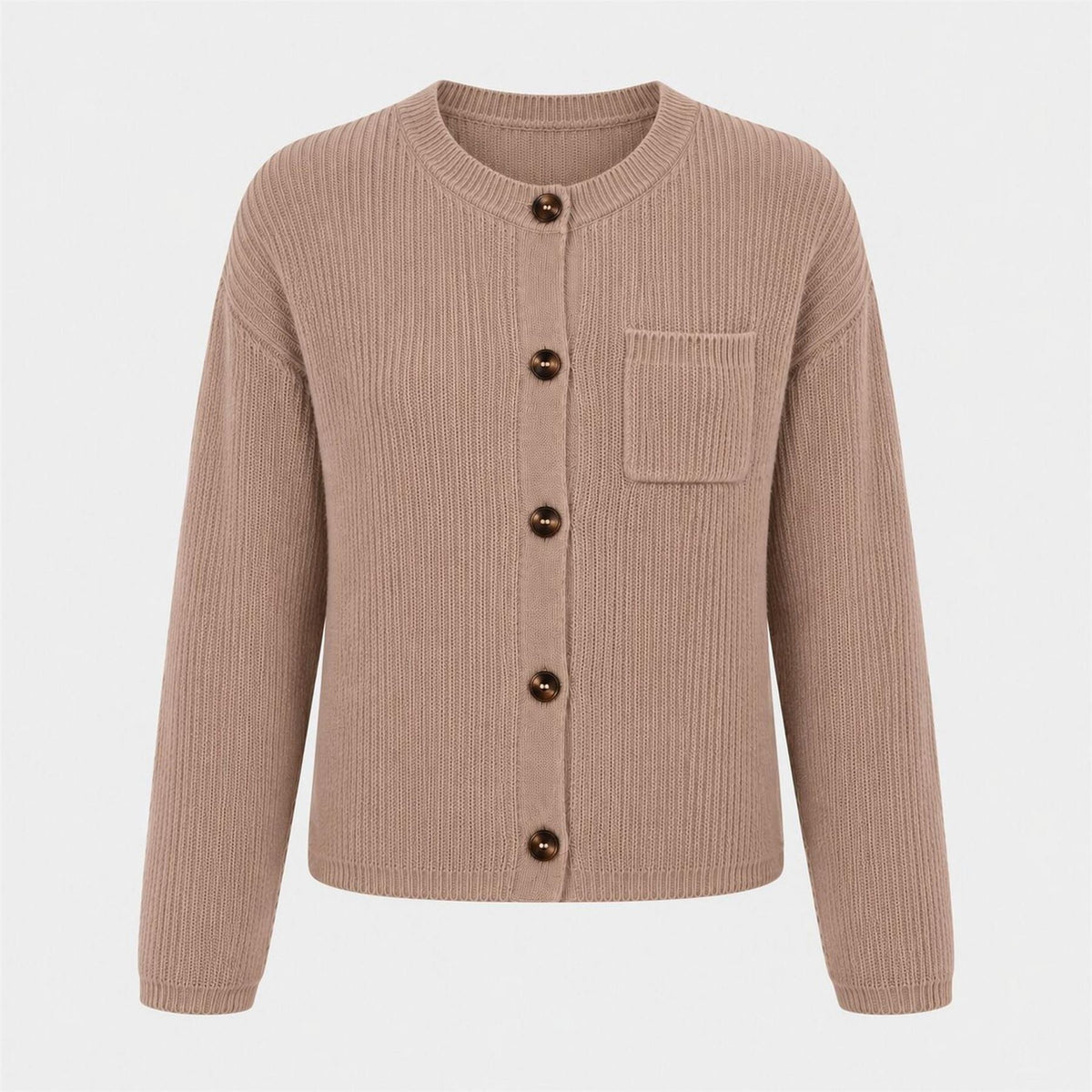 I Saw It First Half Ribbed Knit Cardigan