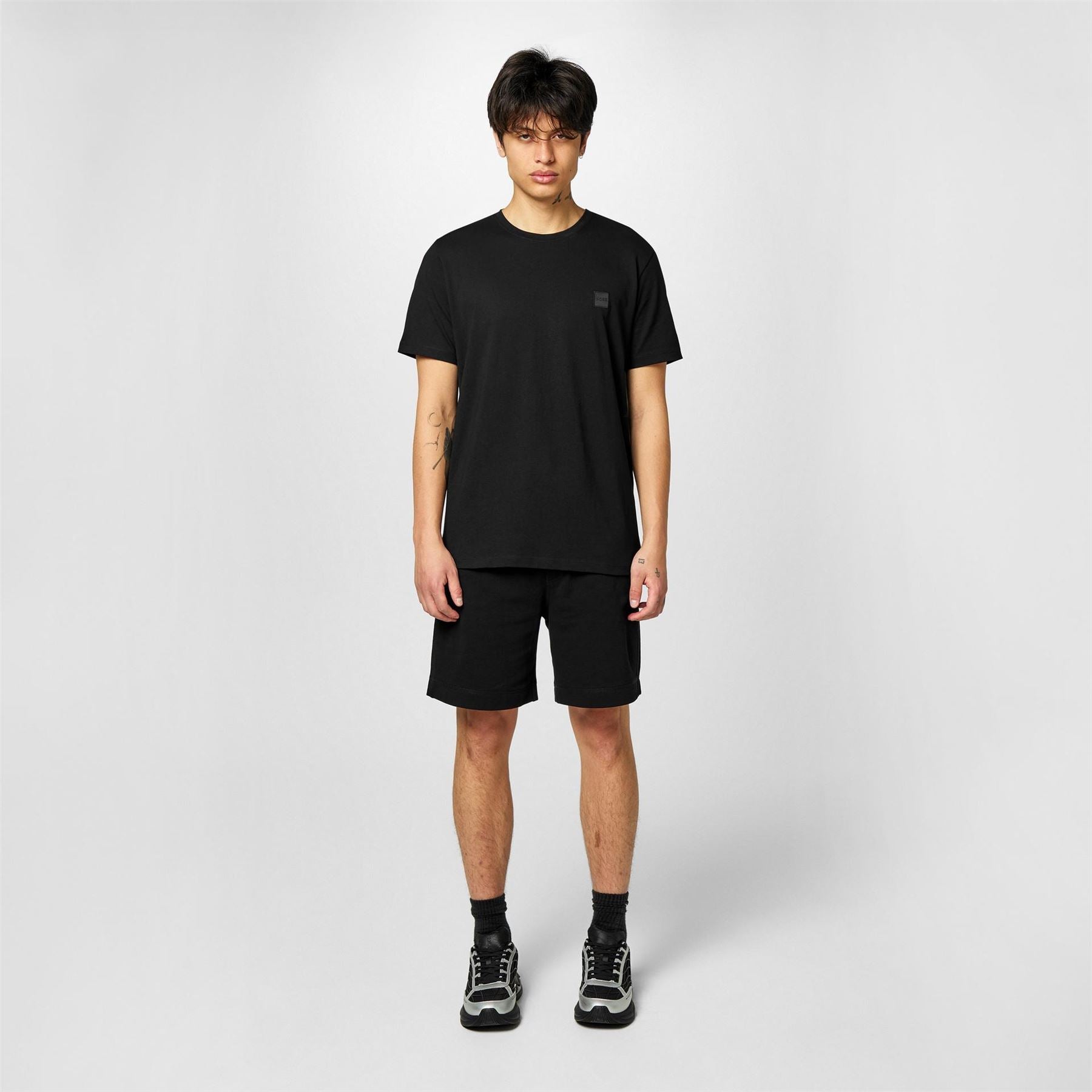 Boss BOSS ORANGE Tales T Shirt with Logo Patch Premium Cotton