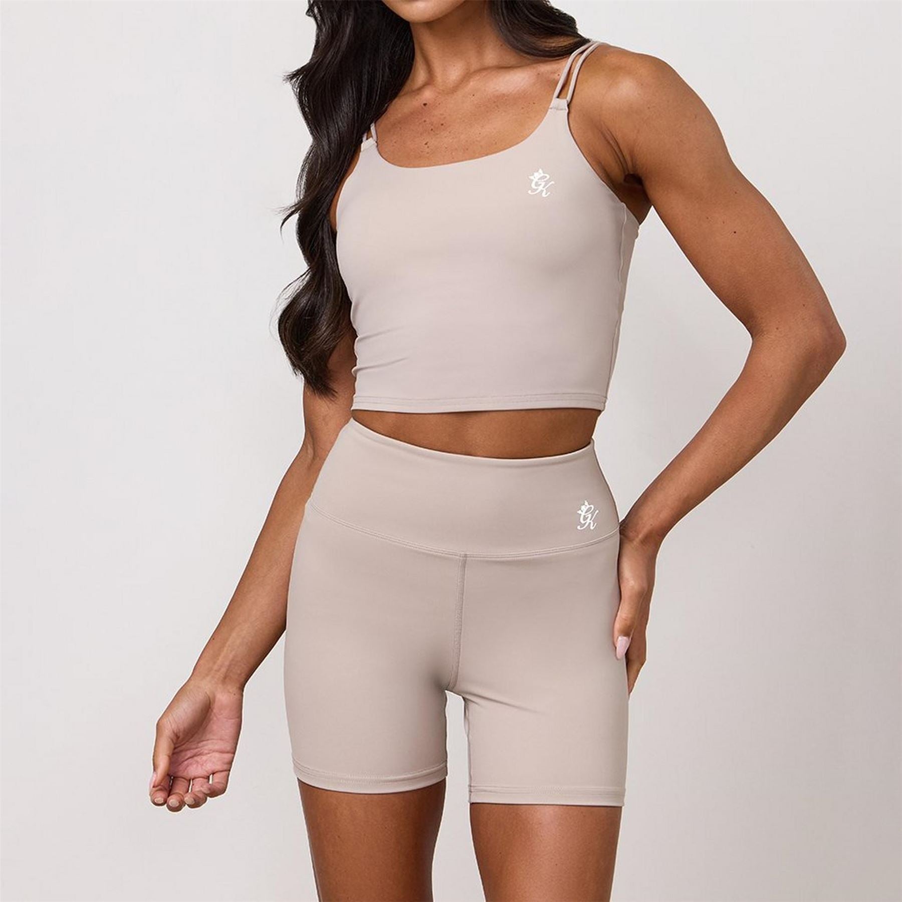 Gym King King 365 Long Line Tank   Taupe
