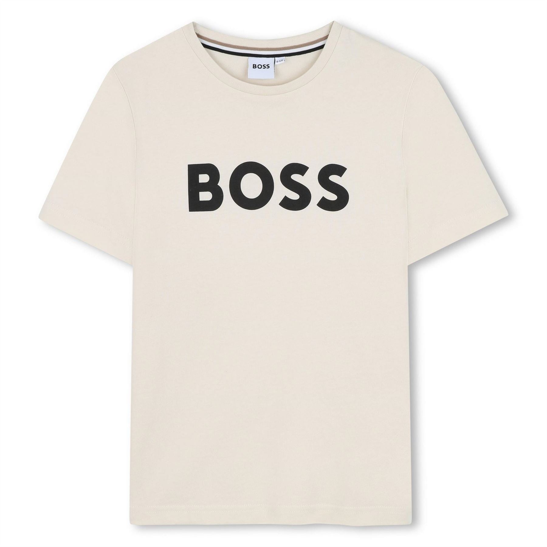Boss Regular Fit Crew Neck Lettering T-Shirt