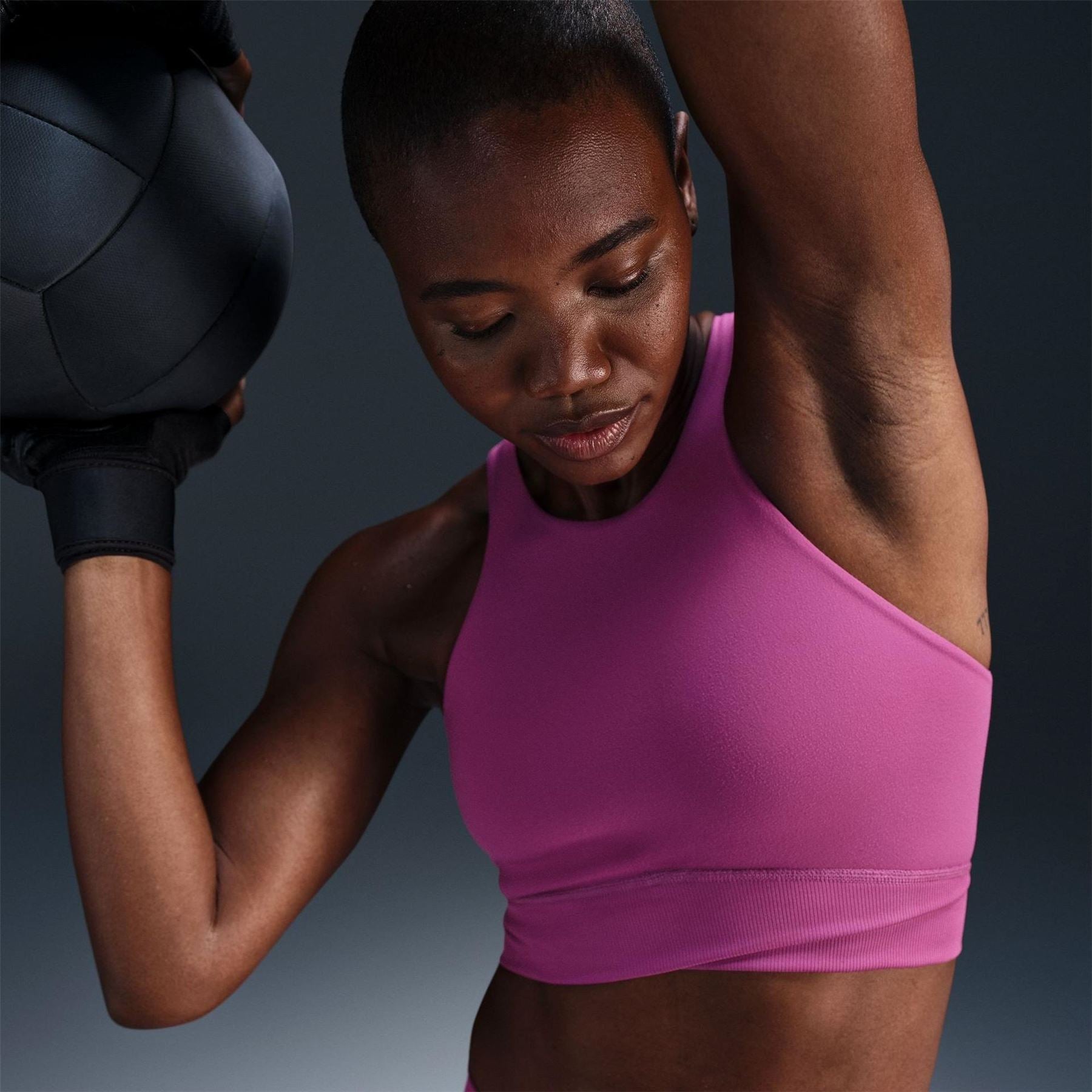 Nike High Neck Sleeveless Spaghetti Strap Sports Bra