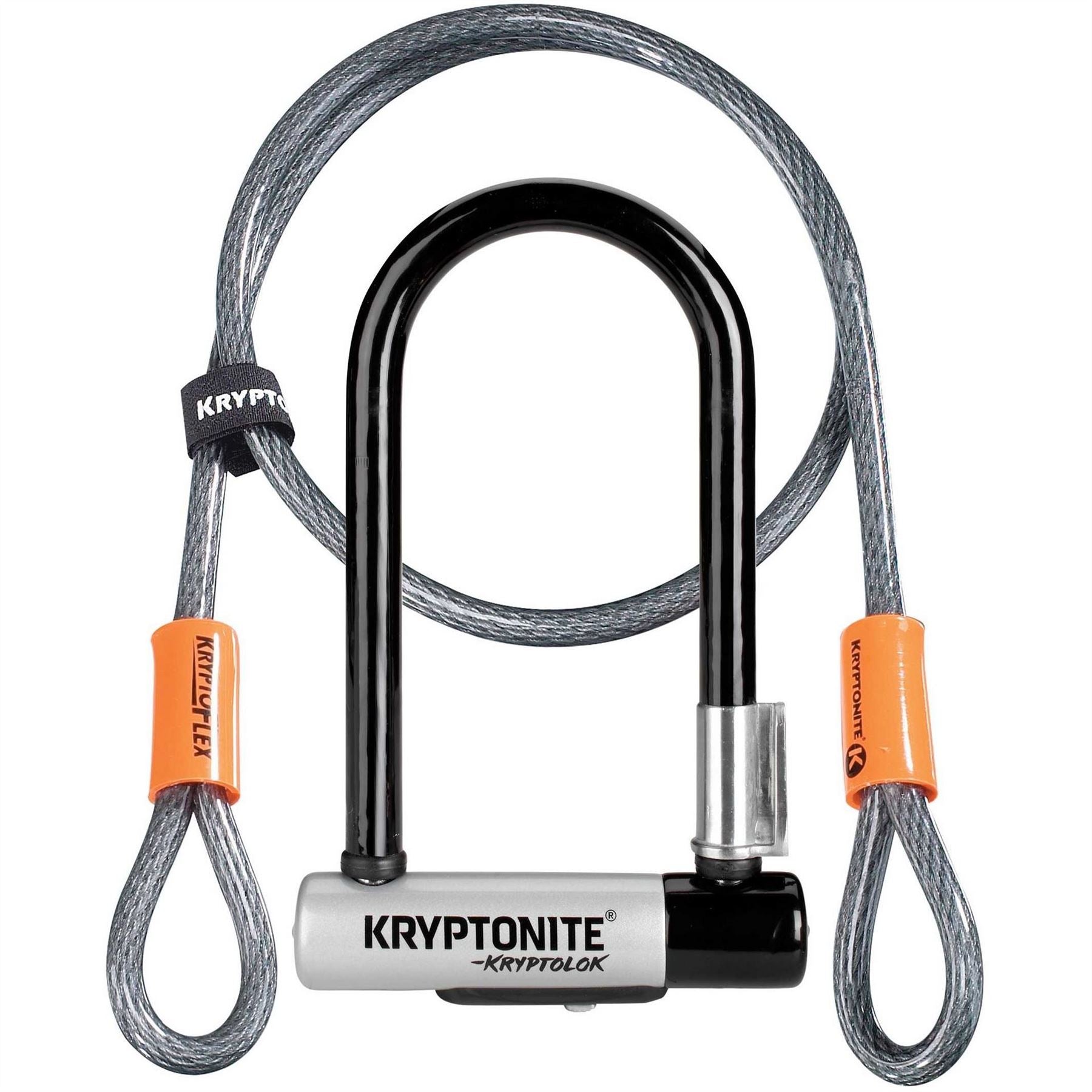 Kryptonite Kyptolok Mini 7 D Lock With Kryptoflex Cable Sold Secure Gold