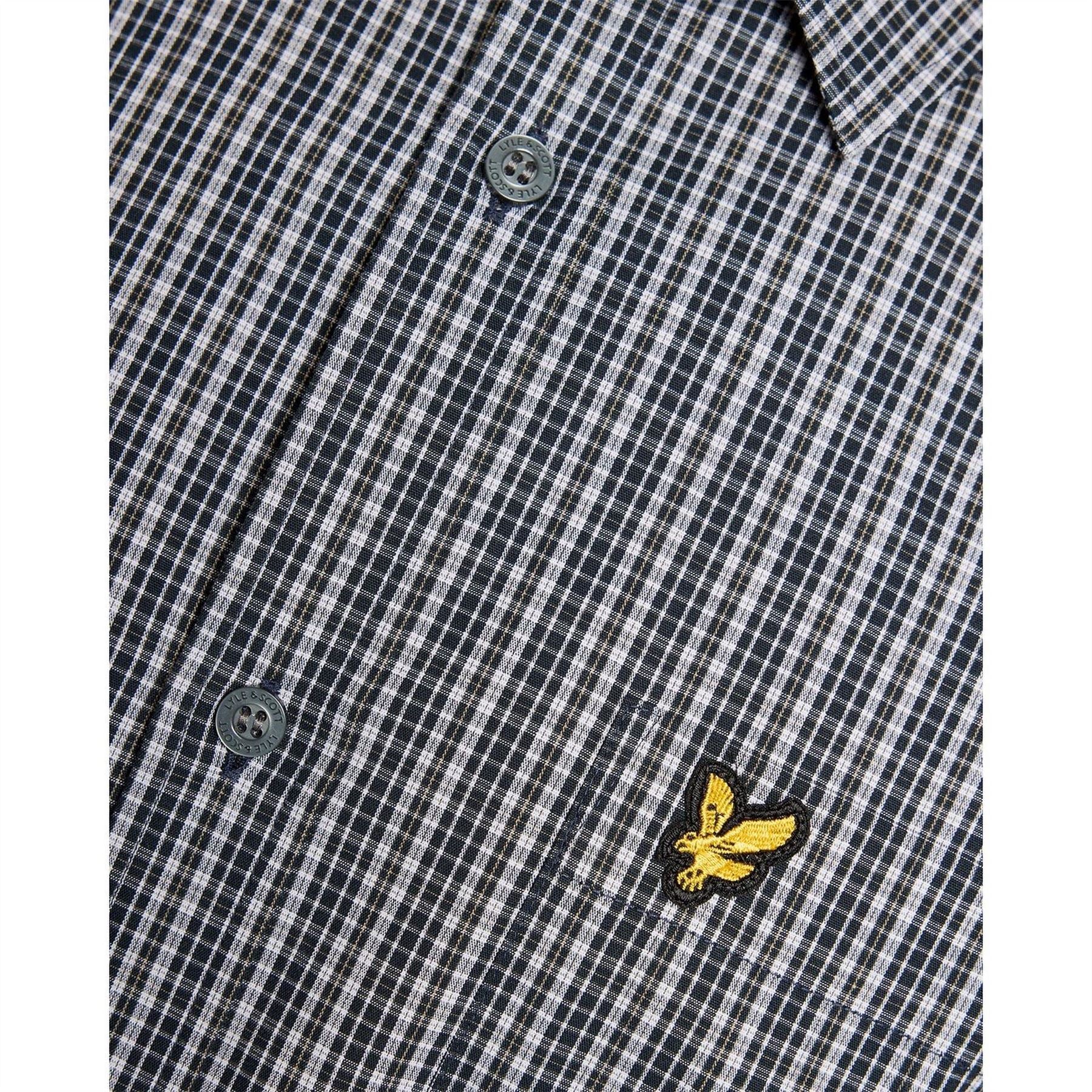 Lyle and Scott Long Sleeve Patterned Shirt