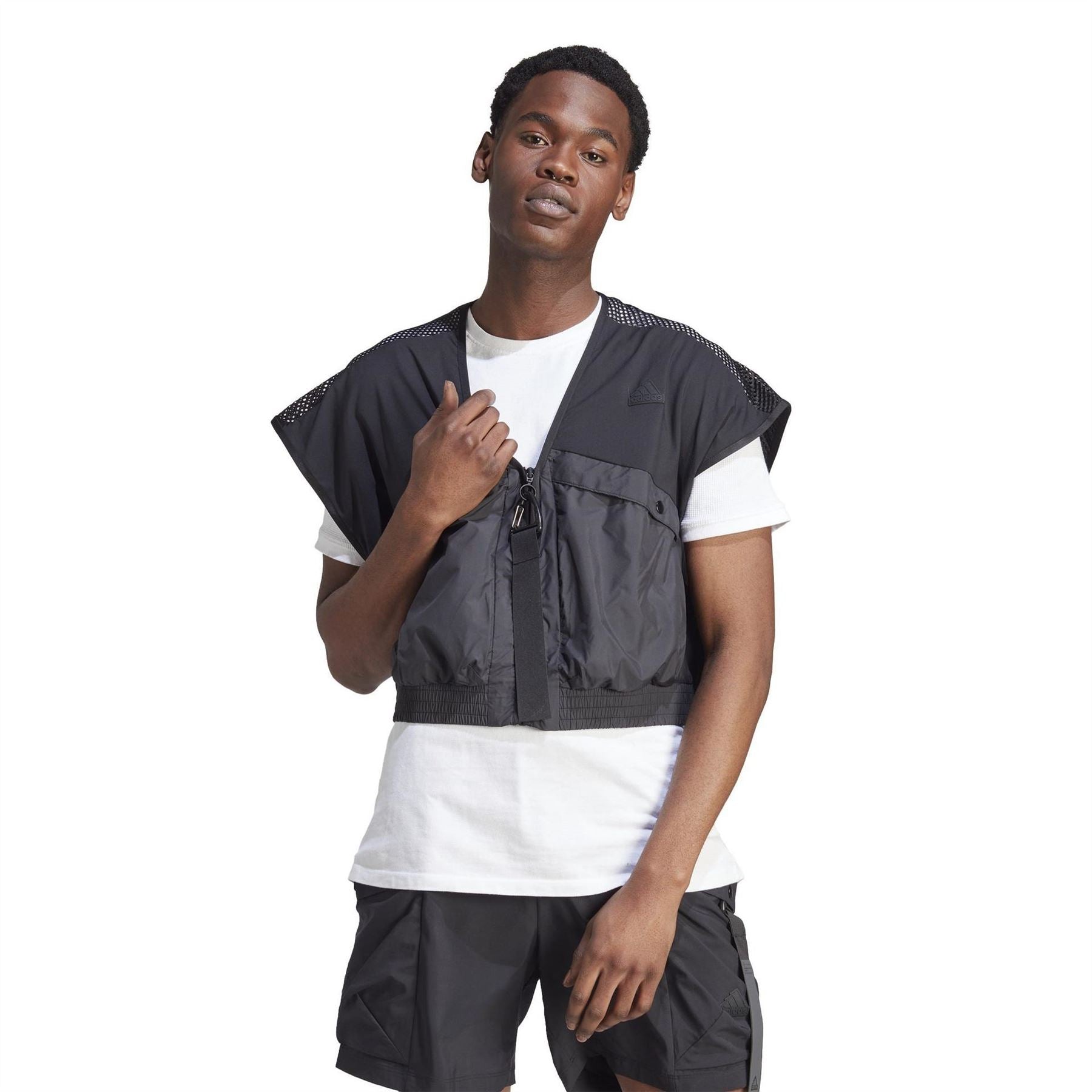adidas Ce V-Neck Relaxed Fit Short Vest