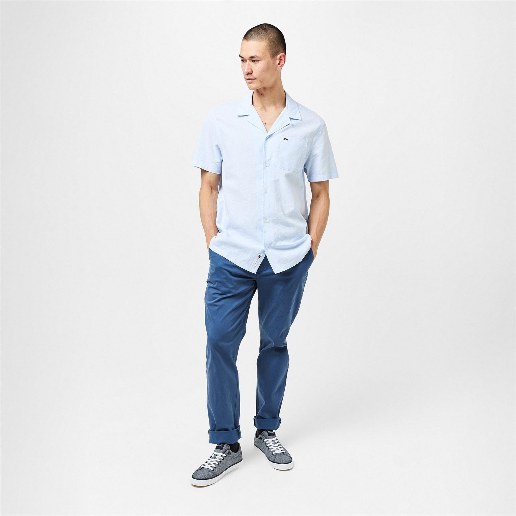Tommy Jeans Collared Neck Short Sleeve Regular Fit Shirt