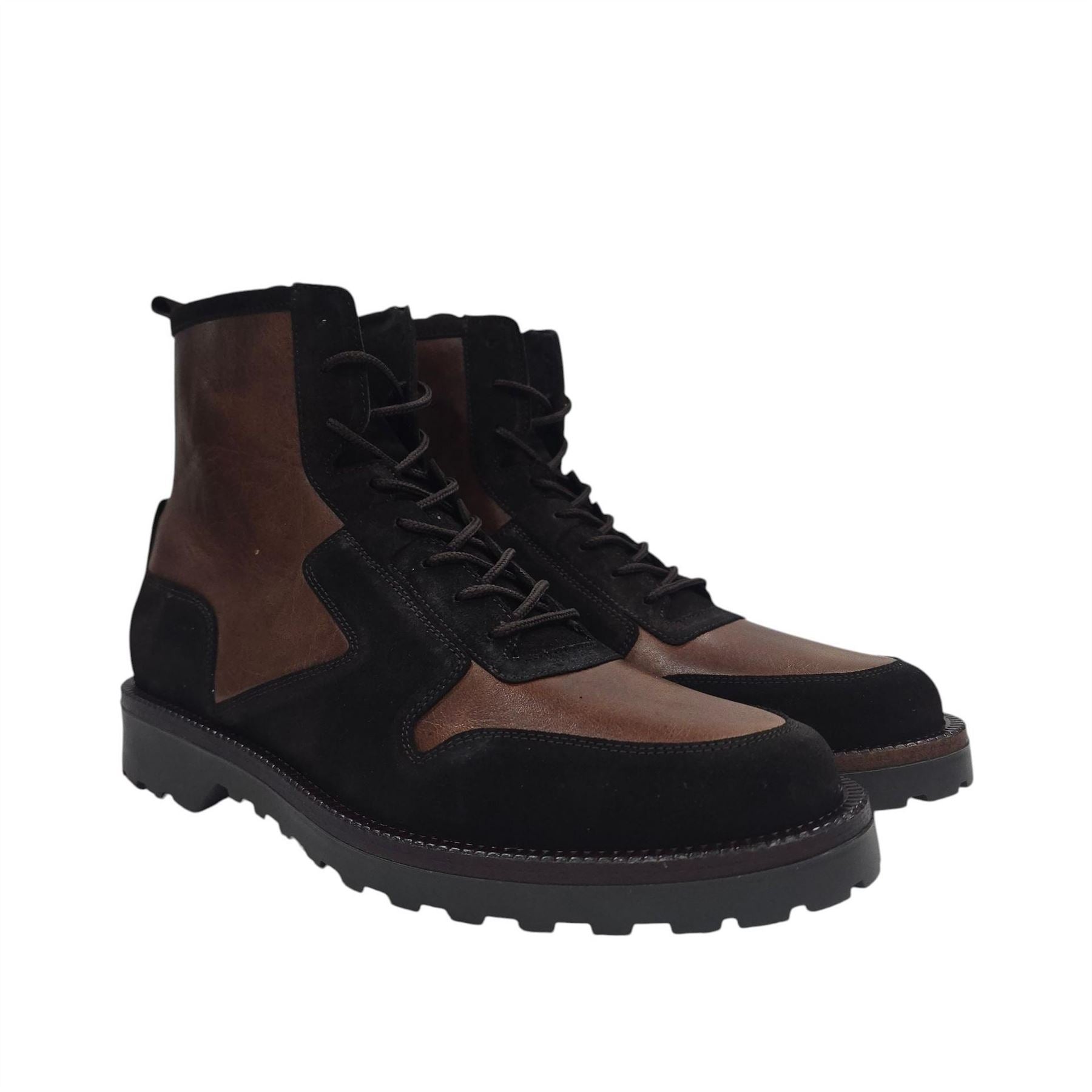 Firetrap Akashi Leather Ankle Lace Up Hiker Boots