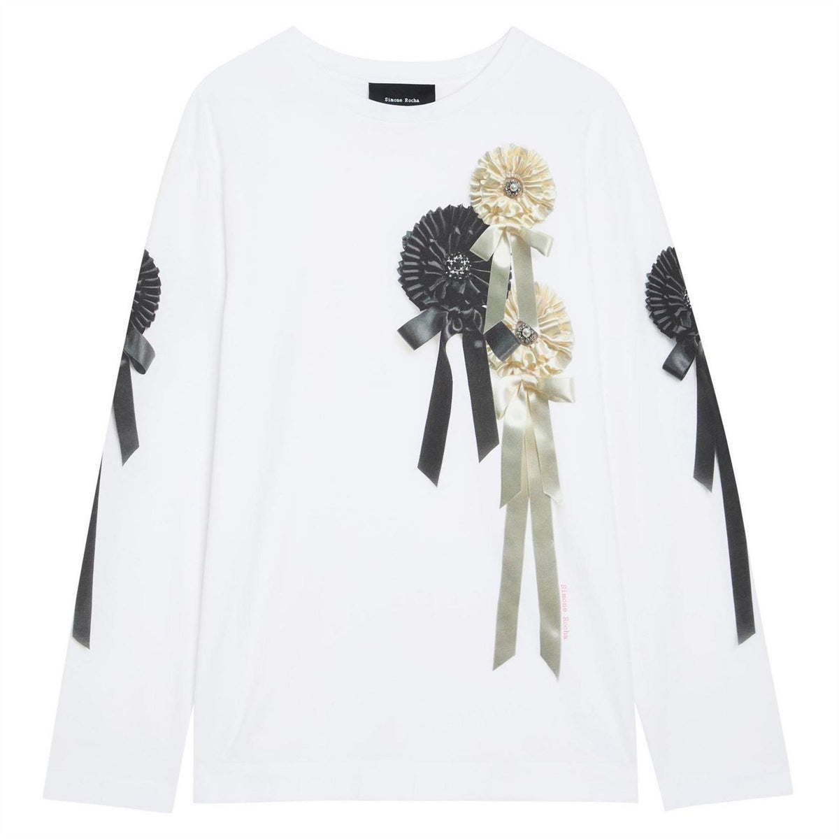 Simone Rocha Rosette Print Long Slee