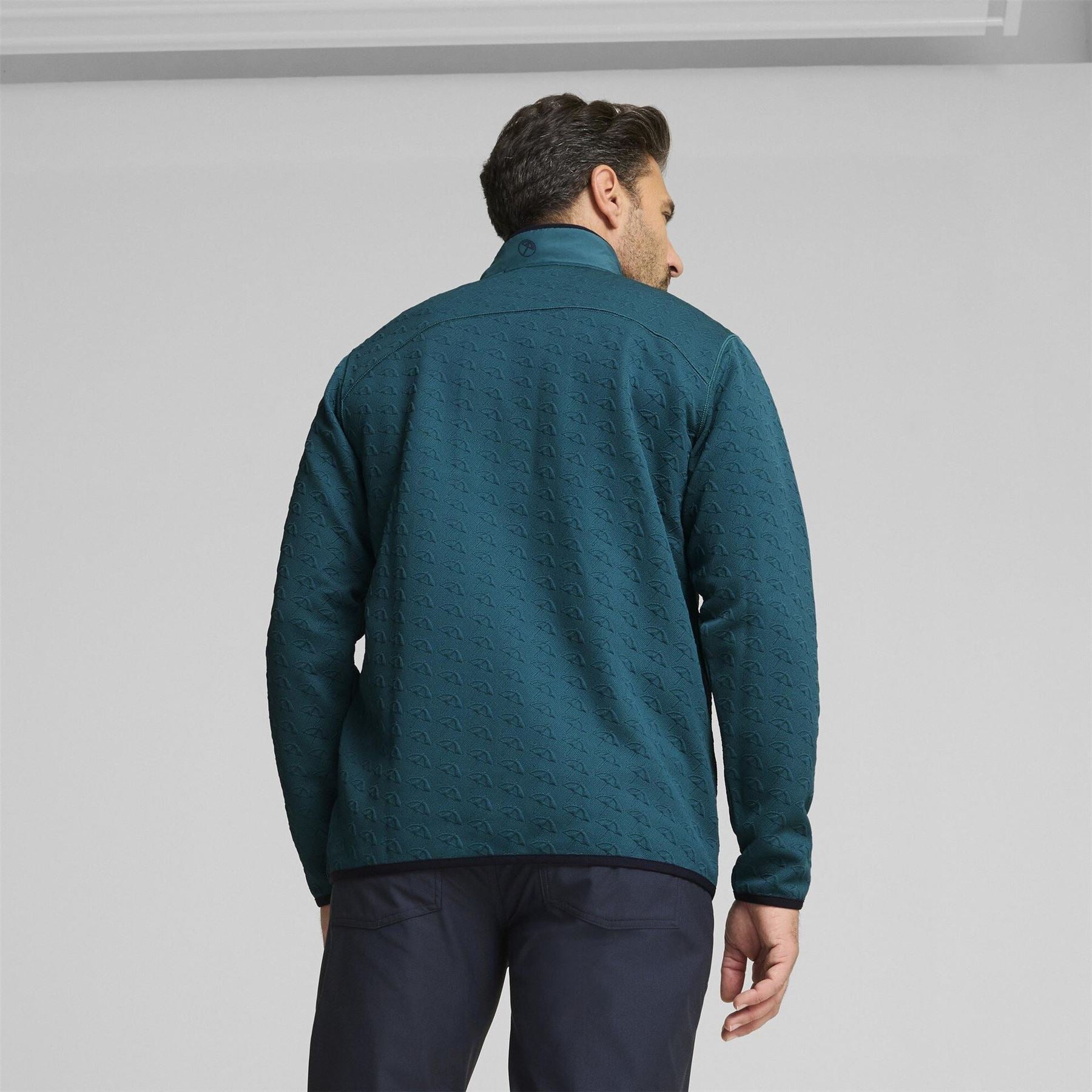 Puma Jac Quarter Zip Long Sleeve Performance Polo Shirt