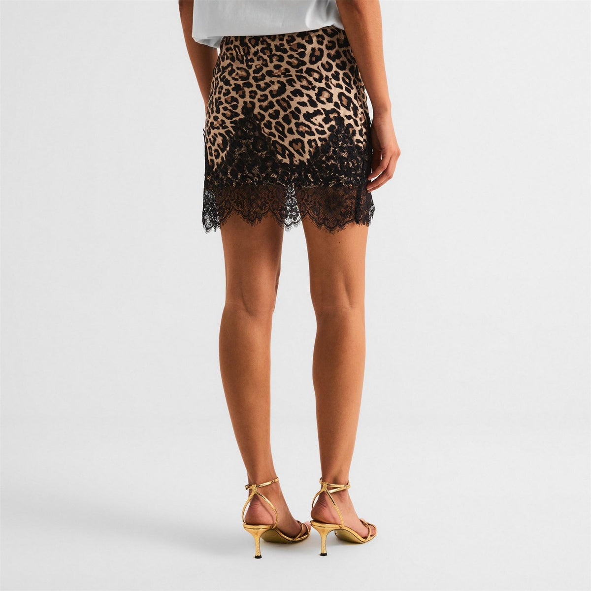 Never Fully Dressed Maeva Mini Leopard Patterned Pencil Skirt