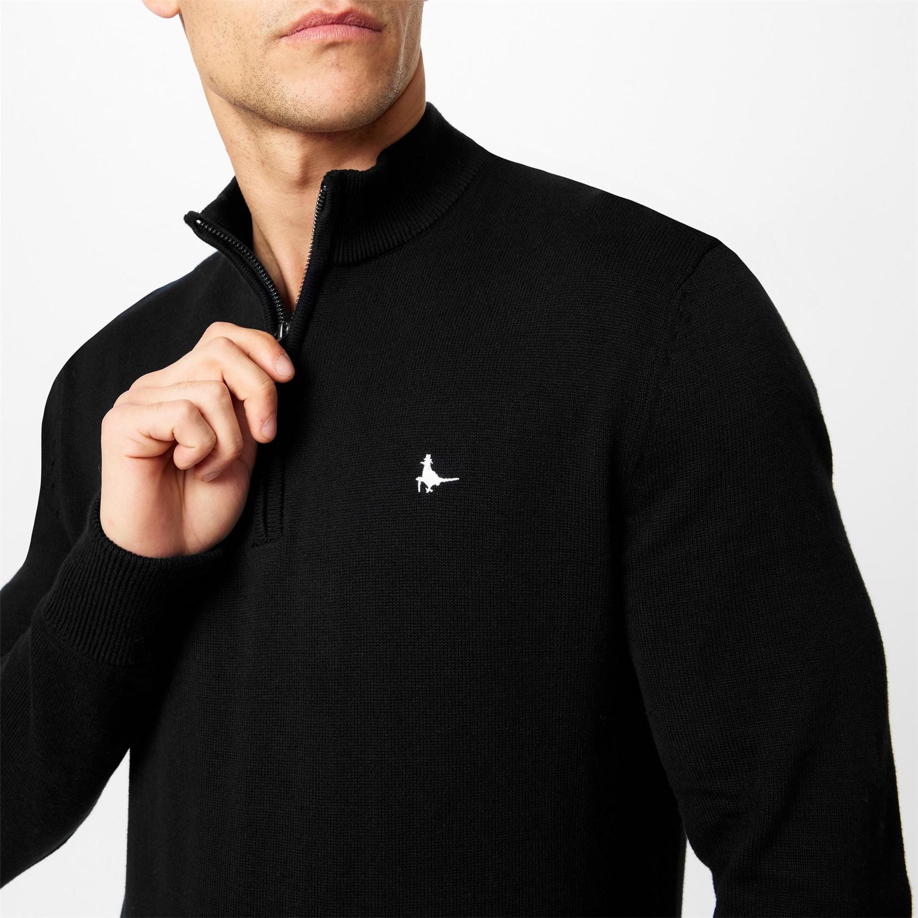 Jack Wills Mens Funnel Neck Half Zip Jumper