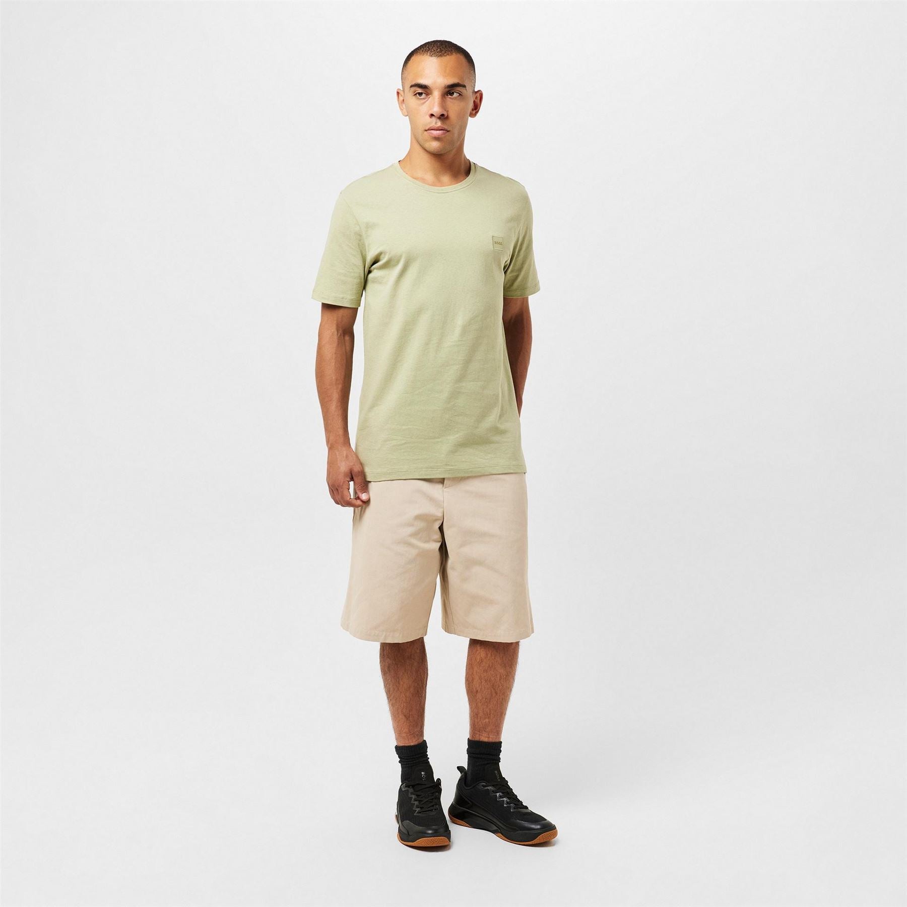 Boss BOSS ORANGE Tales T Shirt with Logo Patch Premium Cotton