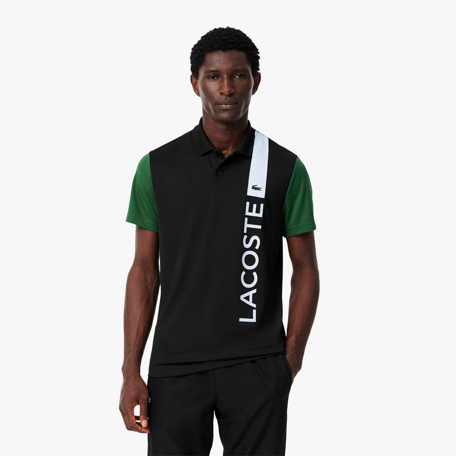 Lacoste Dry Print Branding Tennis Polo Shirt